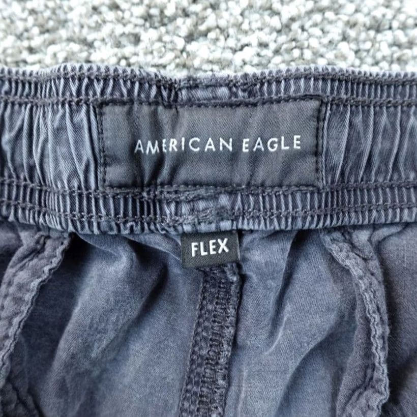 American Eagle Outfitters American Eagle Pants Mens M Gray Drawstring Jogger Tapered Athletic Flex Stretch Size US 31 - 7 Thumbnail