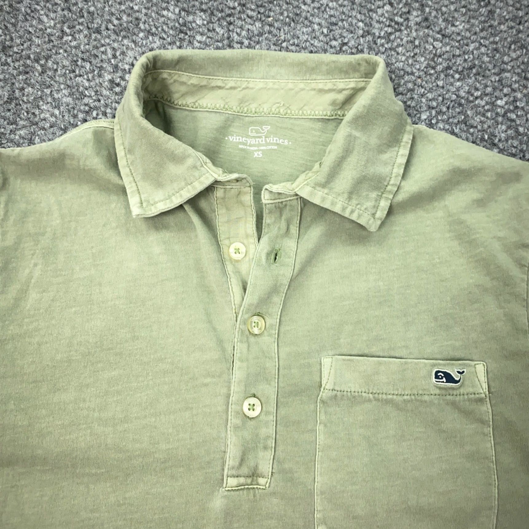 Vineyard Vines Vineyard Vines Polo Shirt Mens XS Green Short Sleeve Logo Size US XS / EU 42 / 0 - 4 Thumbnail