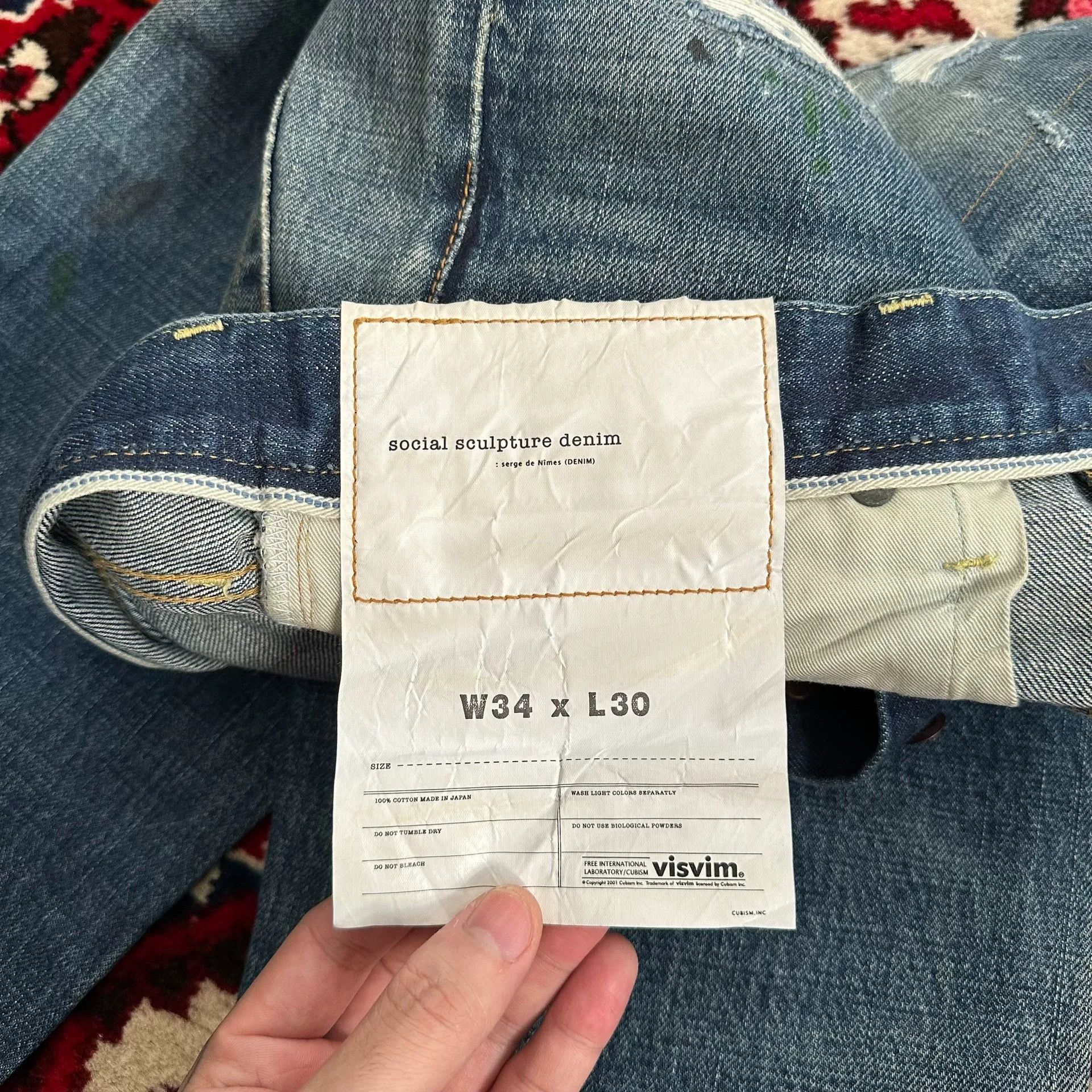 Visvim visvim 19AW Journeyman Wide Mud Jeans Size US 34 / EU 50 - 8 Thumbnail