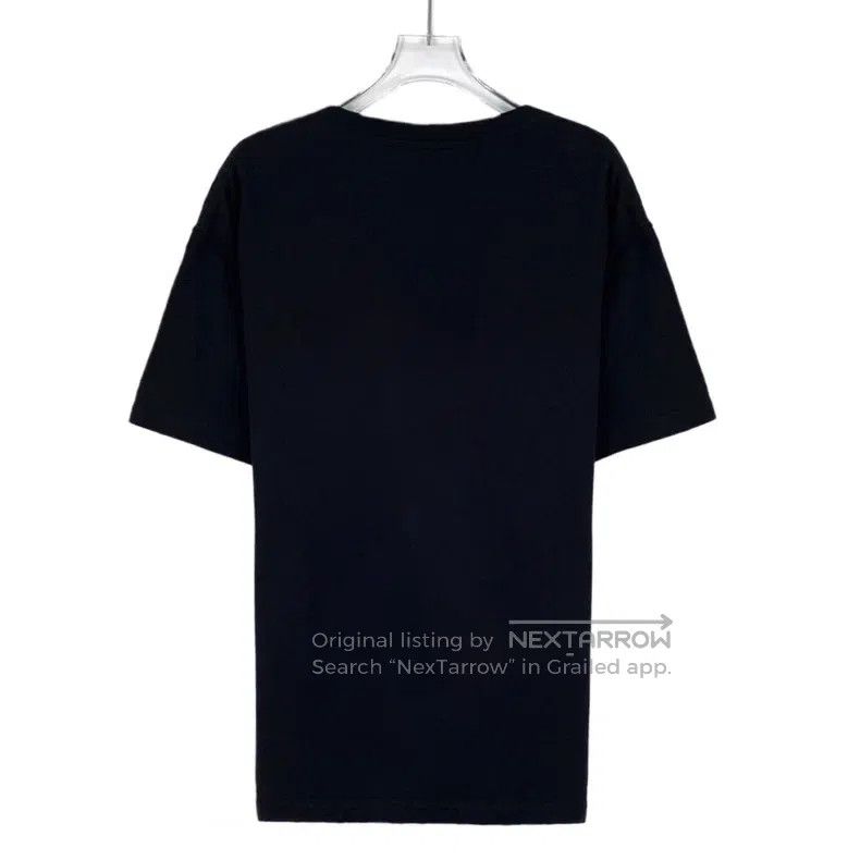 Louis Vuitton Louis Vuitton Black logo printed cotton crewneck short sle Size US M / EU 48-50 / 2 - 2 Thumbnail
