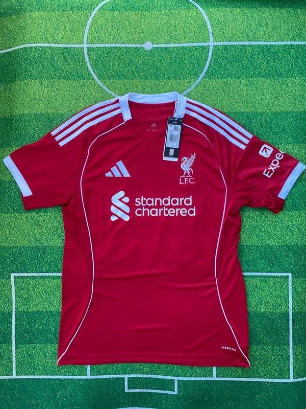 Adidas Adidas Liverpool 25/26 Frimpong Home Jersey Size M Size US M / EU 48-50 / 2 - 2 Thumbnail