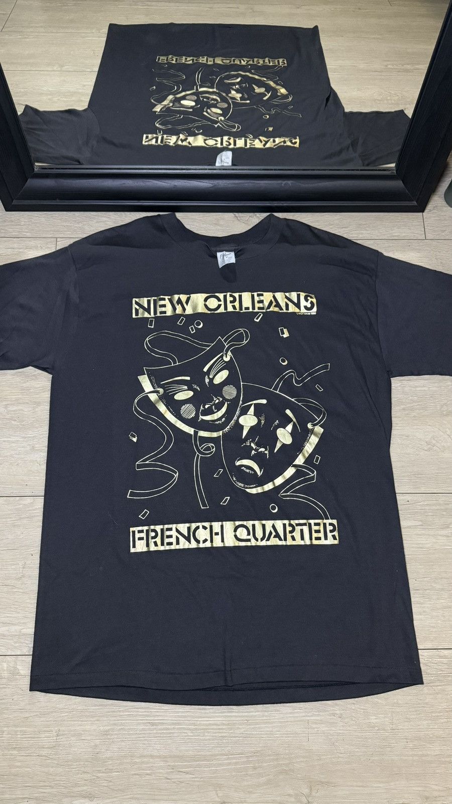 Liquid Blue Vintage / Y2K 1990s Laugh Now Cry Later New Orleans Shirt Size US XL / EU 56 / 4 - 1 Thumbnail