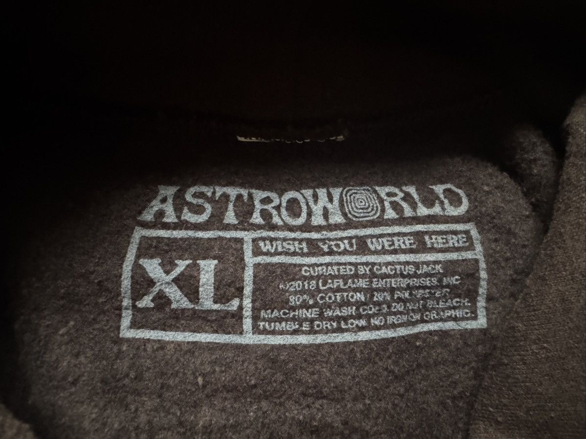 Travis Scott XL Brown (Bleached Black) Sicko Mode Cactus Jack Hoodie Size US XL / EU 56 / 4 - 6 Thumbnail