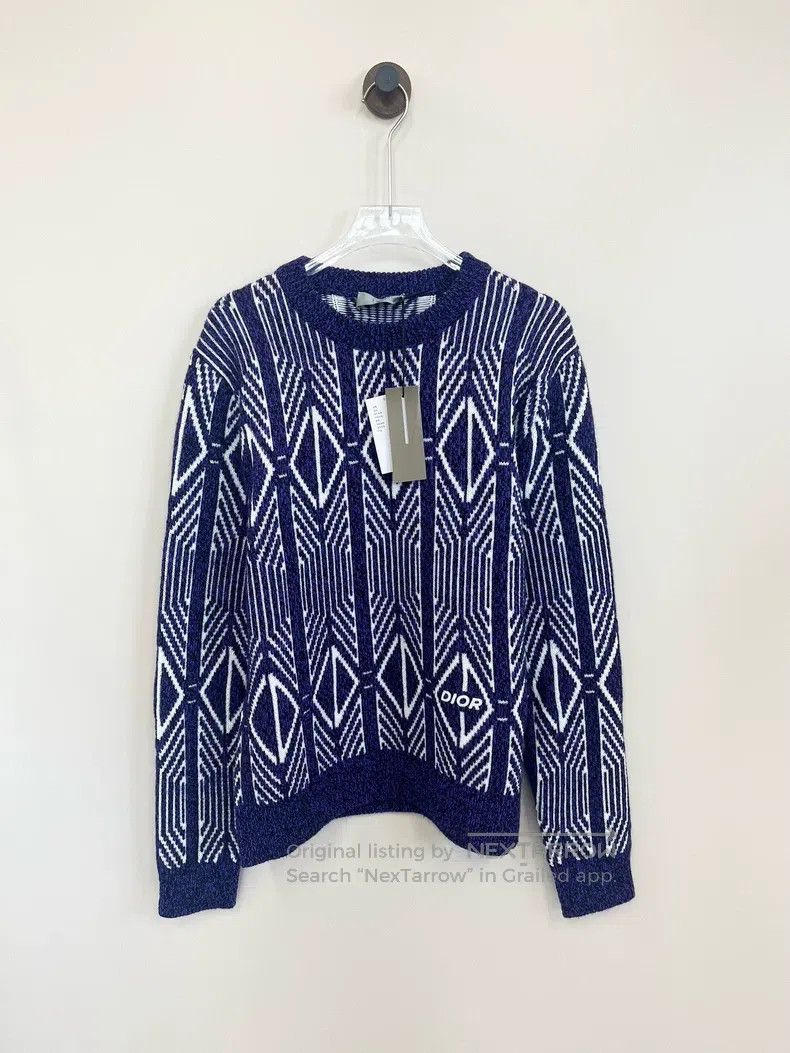 Dior Dior Ski series purple diamond CD logo woollen knitted swe Size US XL / EU 56 / 4 - 1 Thumbnail