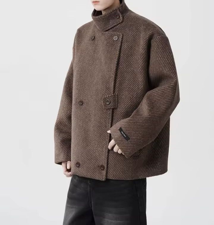 Vintage Retro Y2k Wool Blend Warm Loose Trendy Coat Jacket Size US L / EU 52-54 / 3 - 4 Thumbnail