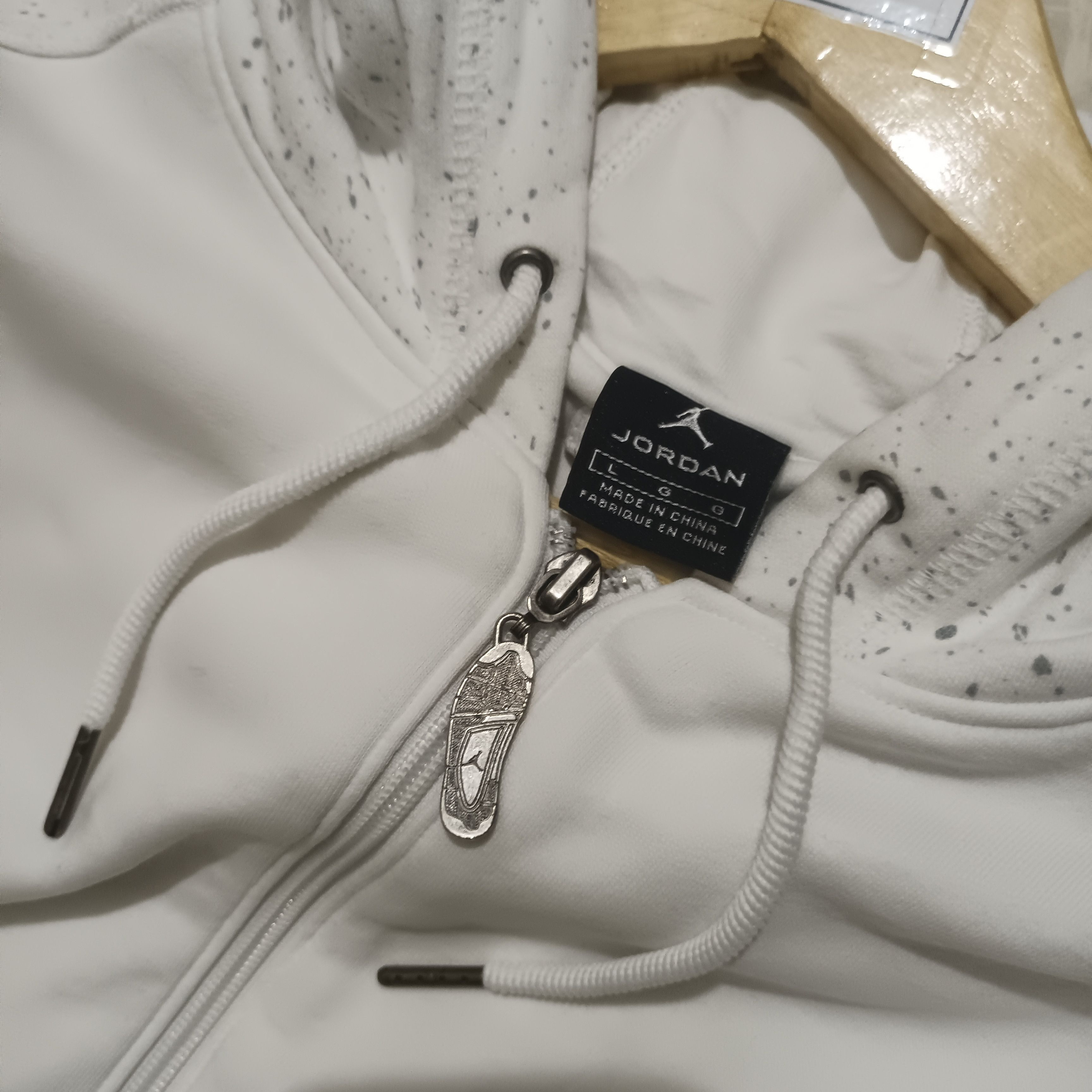 Jordan Brand Air Jordan Galaxy Speckle Flight White Full Zip Hoodie Size US L / EU 52-54 / 3 - 8 Thumbnail