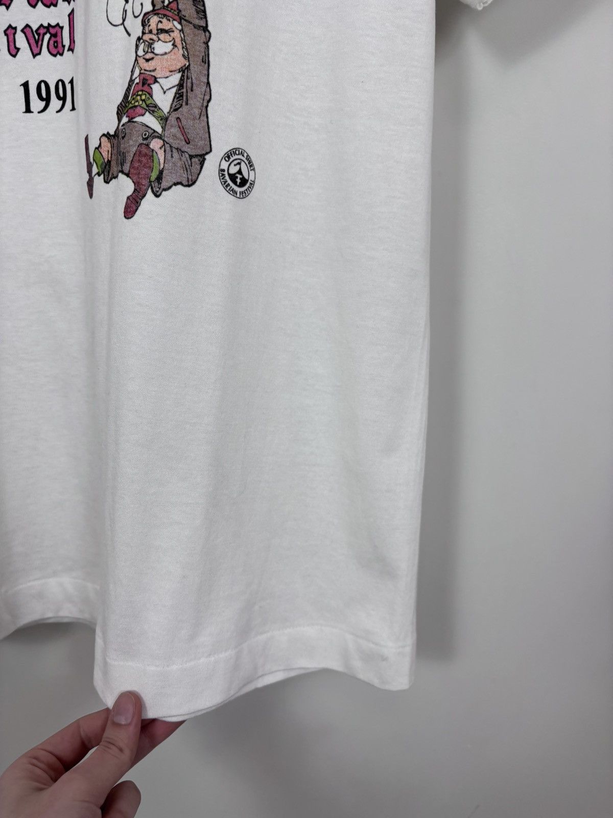 Vintage Vintage 1991 Bavarian Festival Frankenmuth Single Stitch Tee Size US XL / EU 56 / 4 - 11 Thumbnail