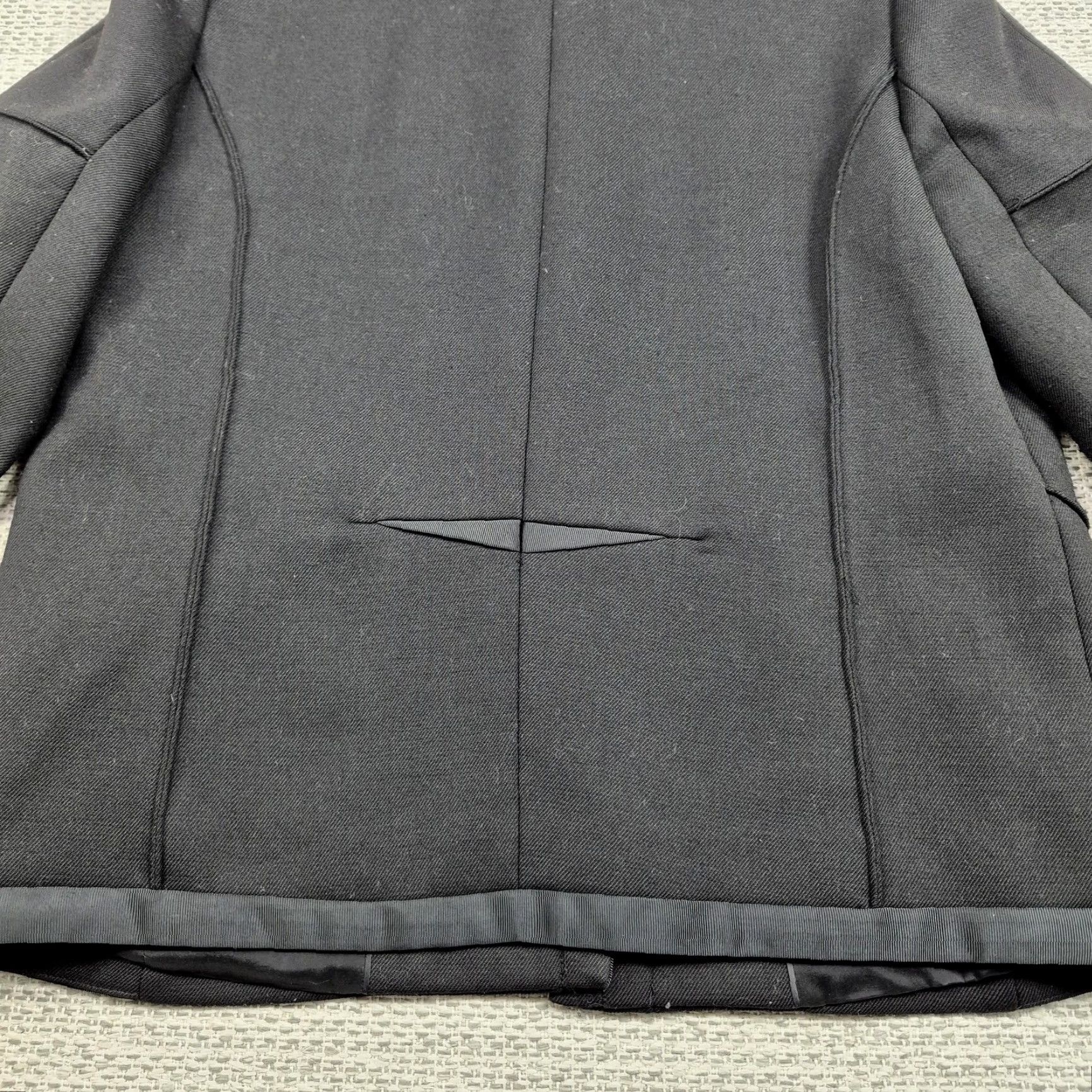 Reiss REISS Mora Jacket Womens Medium Black Wool Blend Zip Front Lined Pockets Jacket Size M / US 6-8 / IT 42-44 - 7 Thumbnail
