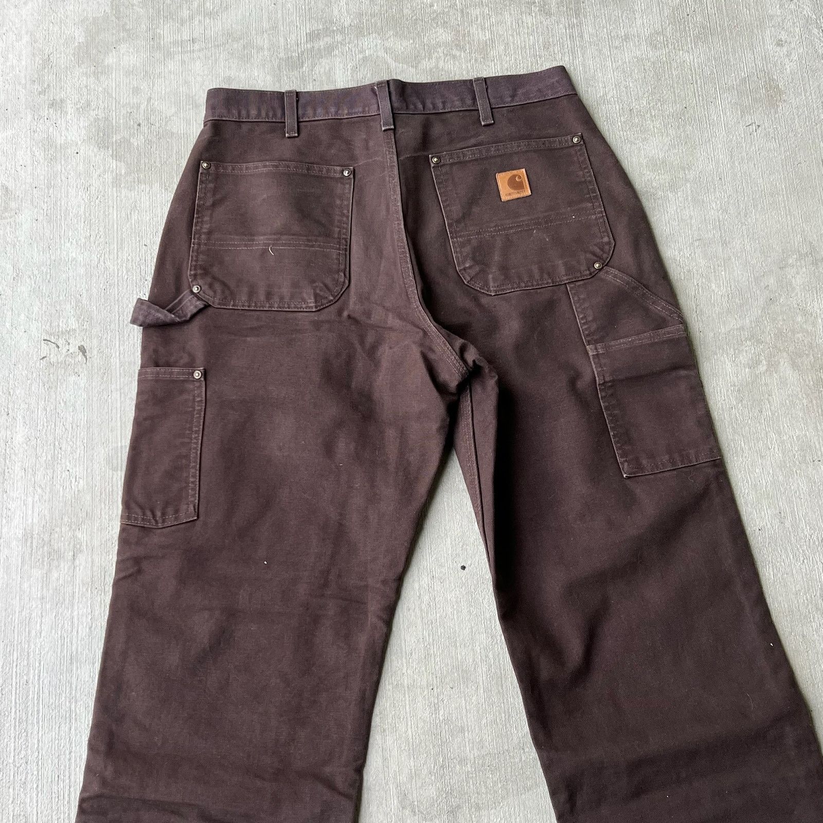 Carhartt × Vintage Carhartt brown double knee work wear carpenter pants Size US 32 / EU 48 - 6 Thumbnail