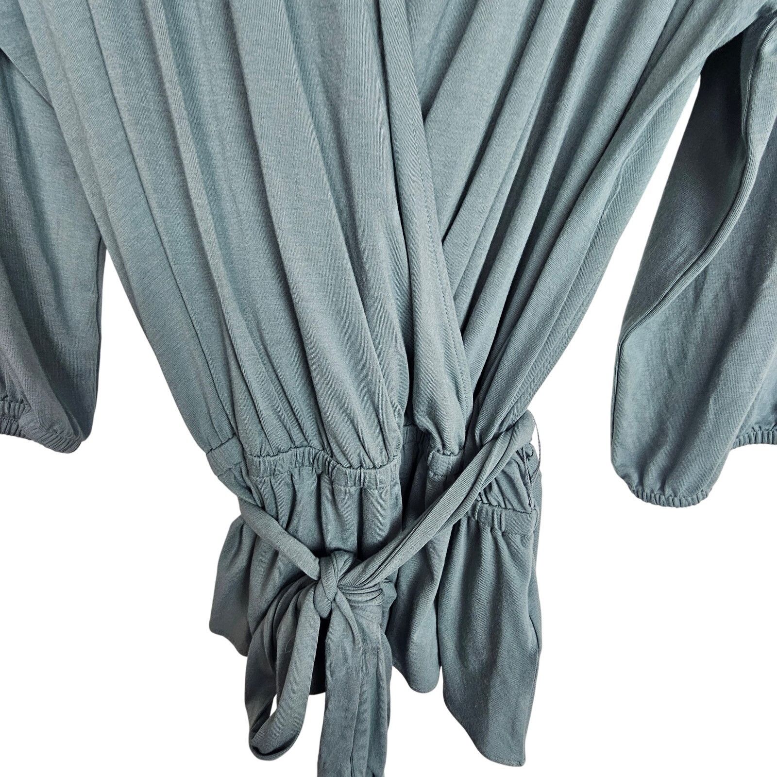 Lauren Ralph Lauren Lauren Ralph Lauren Womens Surplice Blouse Plus Size 2X Sage Size XXL / US 16-18 / IT 52-54 - 3 Thumbnail