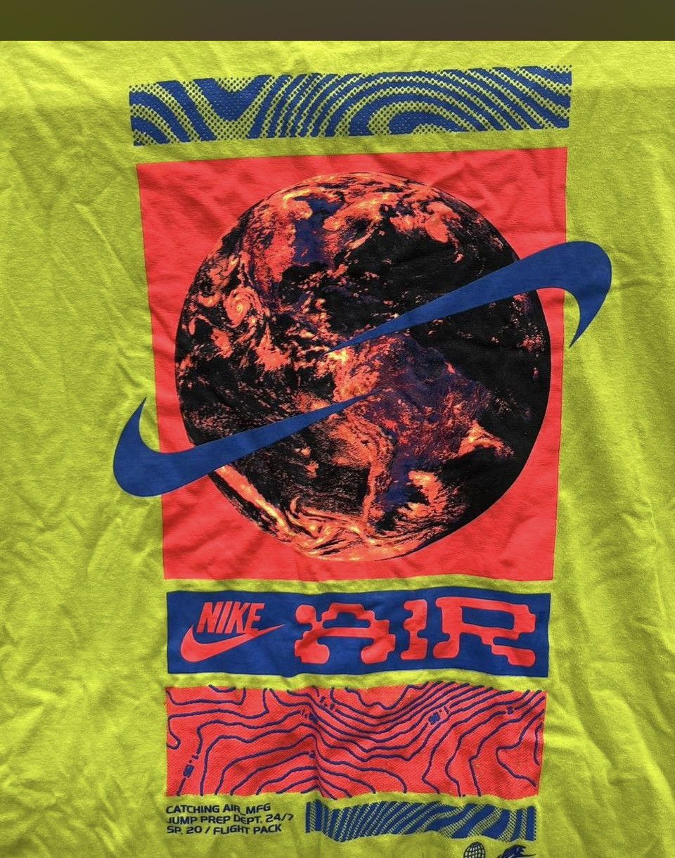 Nike Nike Men’s Short-Sleeve AIR Graphic Tee - Neon Yellow Size US L / EU 52-54 / 3 - 7 Thumbnail