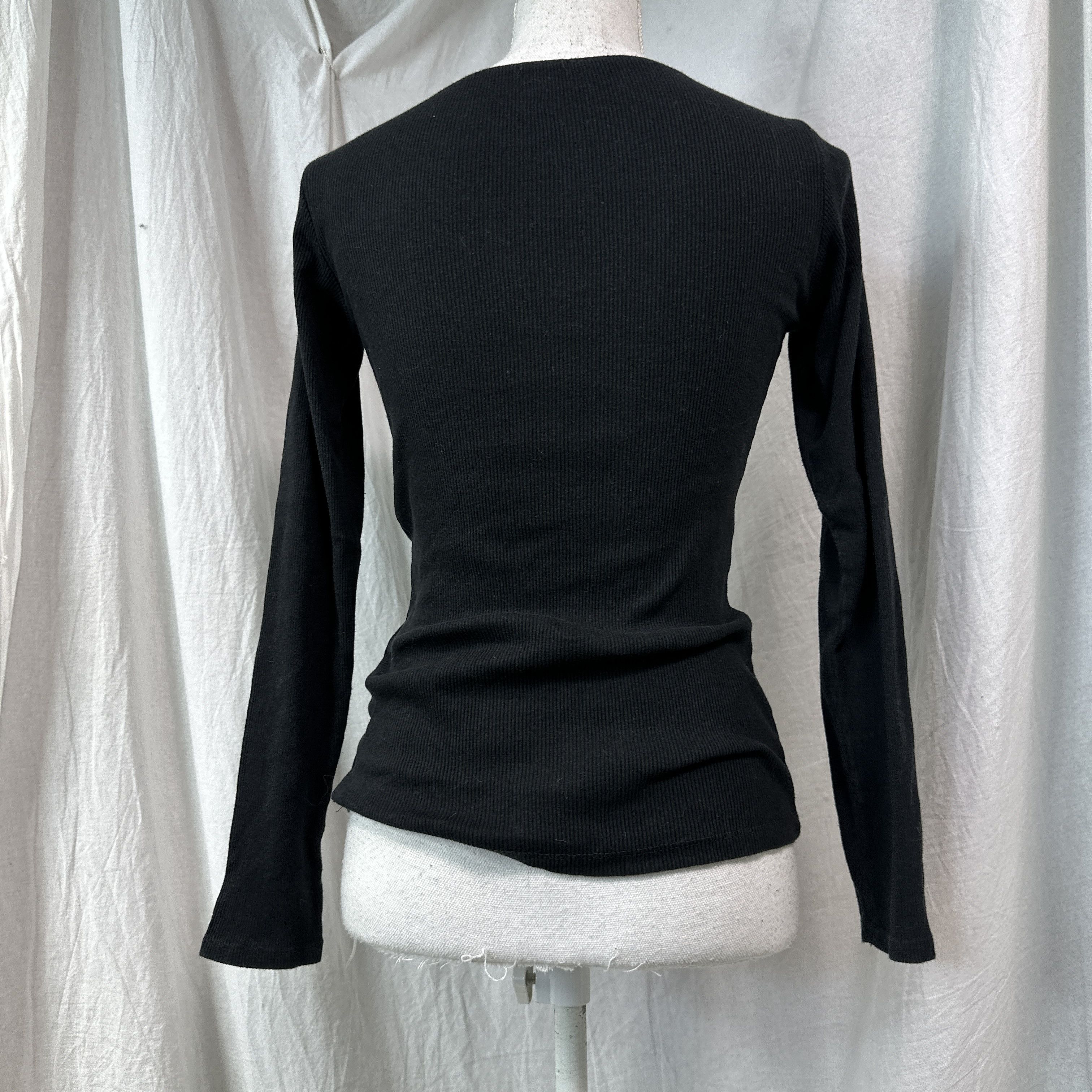 Vintage Vintage Avant Garde Grunge Ribbed Butonned Longsleeve Y2K Size M / US 6-8 / IT 42-44 - 3 Thumbnail