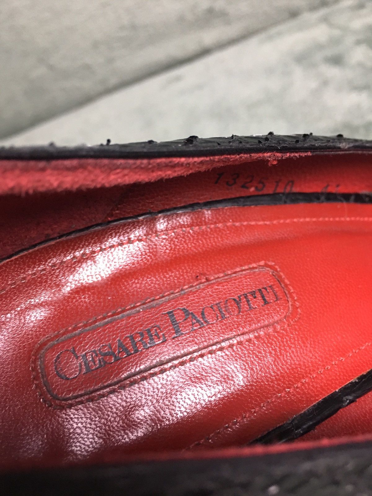 Paciotti Cesare Paciotti Black Snakeskin Leather Peep Toe Pumps EU 41 Size US 11 / IT 41 - 11 Thumbnail