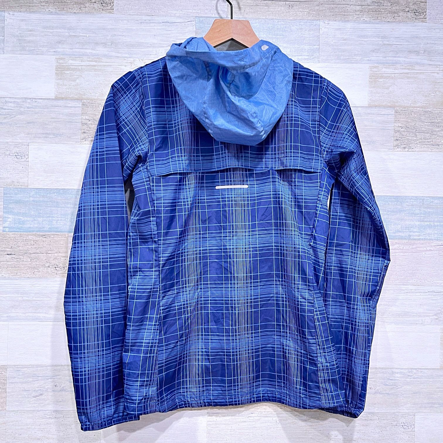 Nike Nike Phenom Vapor Plaid Running Jacket Blue Hooded Womens XS Size XS / US 0-2 / IT 36-38 - 3 Thumbnail