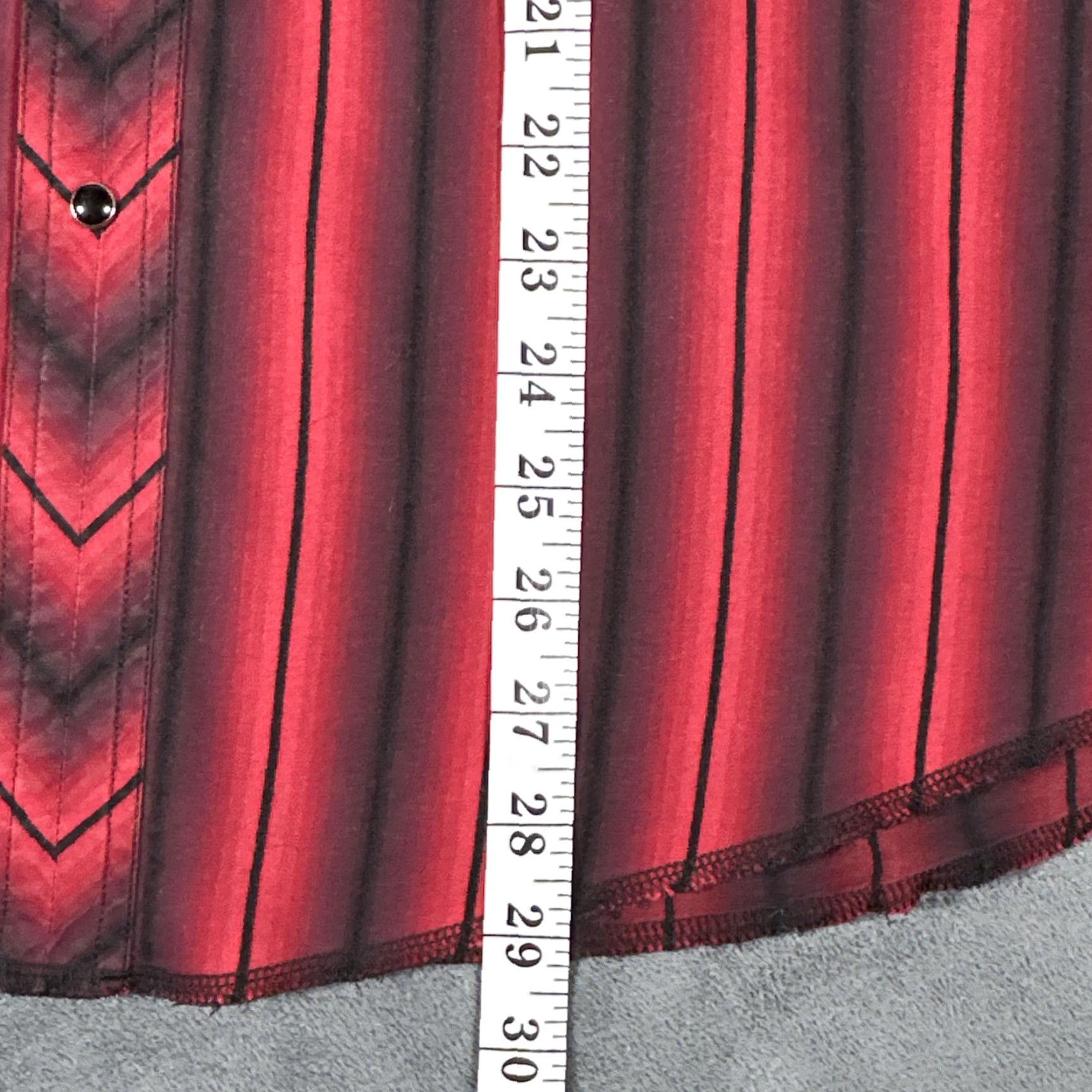 Wrangler VINTAGE Wrangler Shirt Mens M Red Striped Western Pearl Snap Brushpopper Size US M / EU 48-50 / 2 - 6 Thumbnail