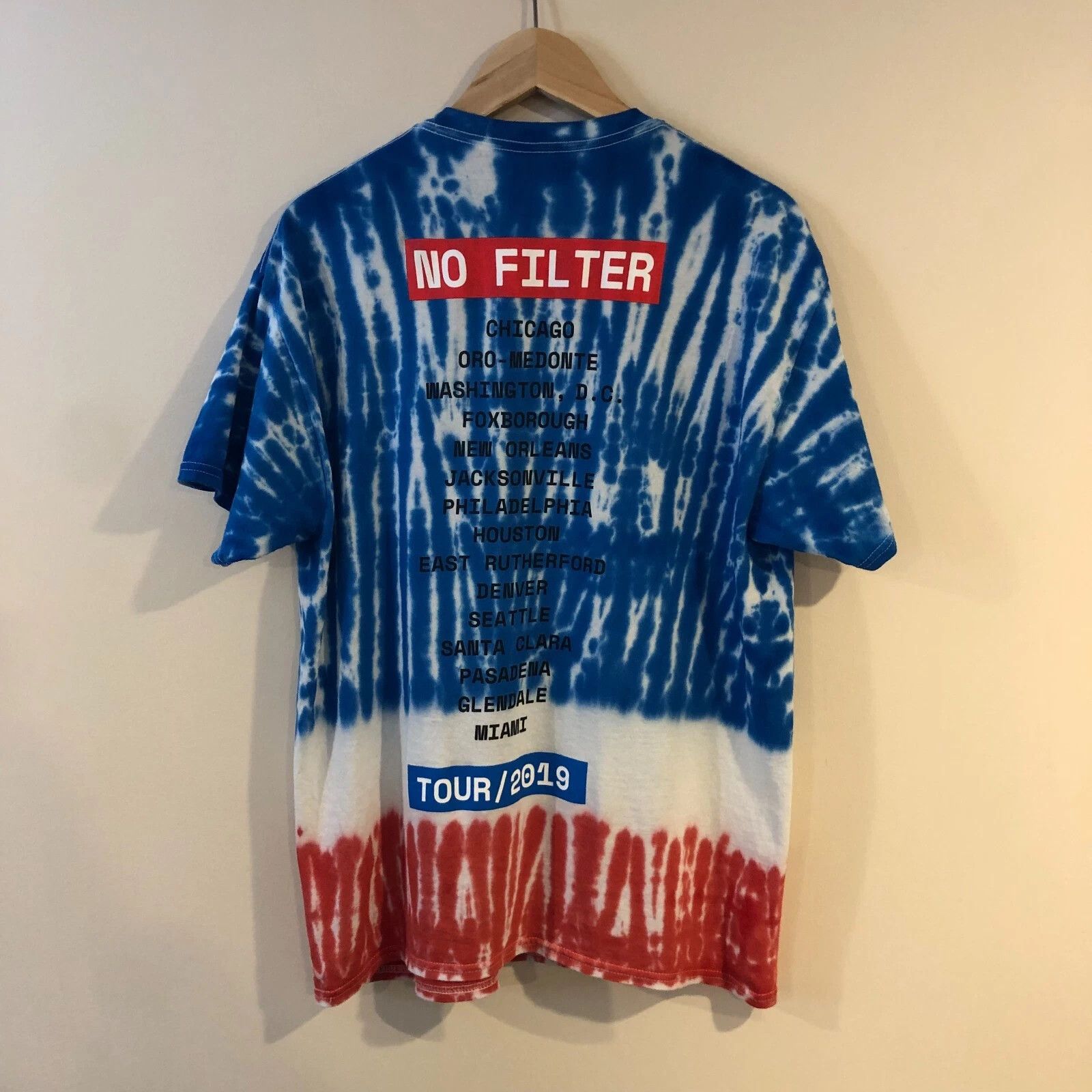 The Rolling Stones 2019 NO FILTER Tour Tie Dye T-shirt Size US L / EU 52-54 / 3 - 5 Thumbnail