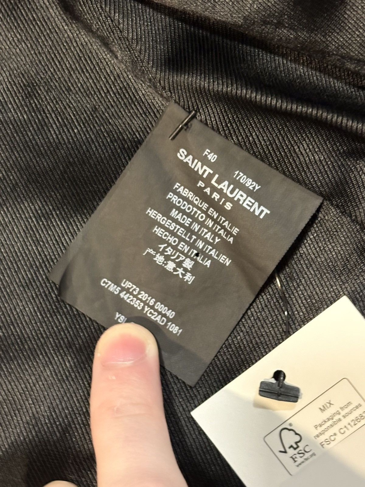 Hedi Slimane Saint Laurent Paris AW16 Palladium Studded Jacket Size US S / EU 44-46 / 1 - 7 Thumbnail
