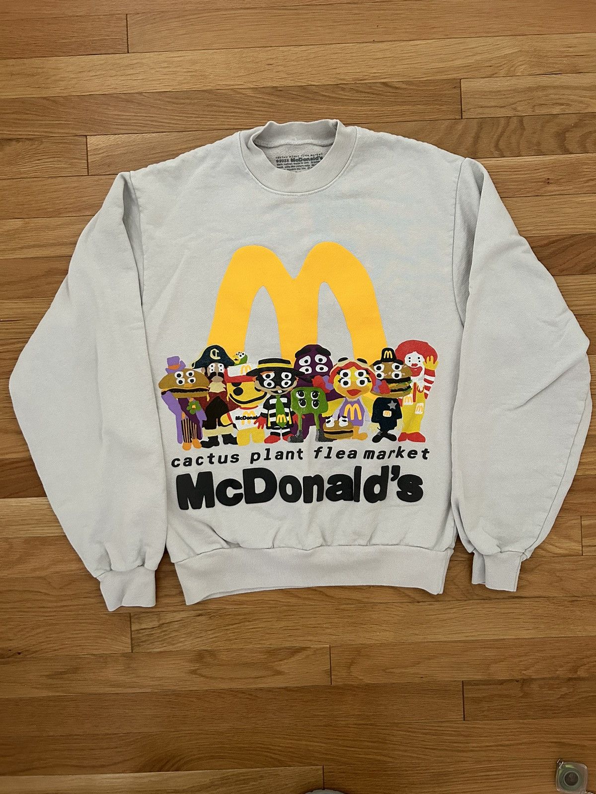 image of Cactus Plant Flea Market Mcdonald’S Sweatshirt Small in Grey, Men's