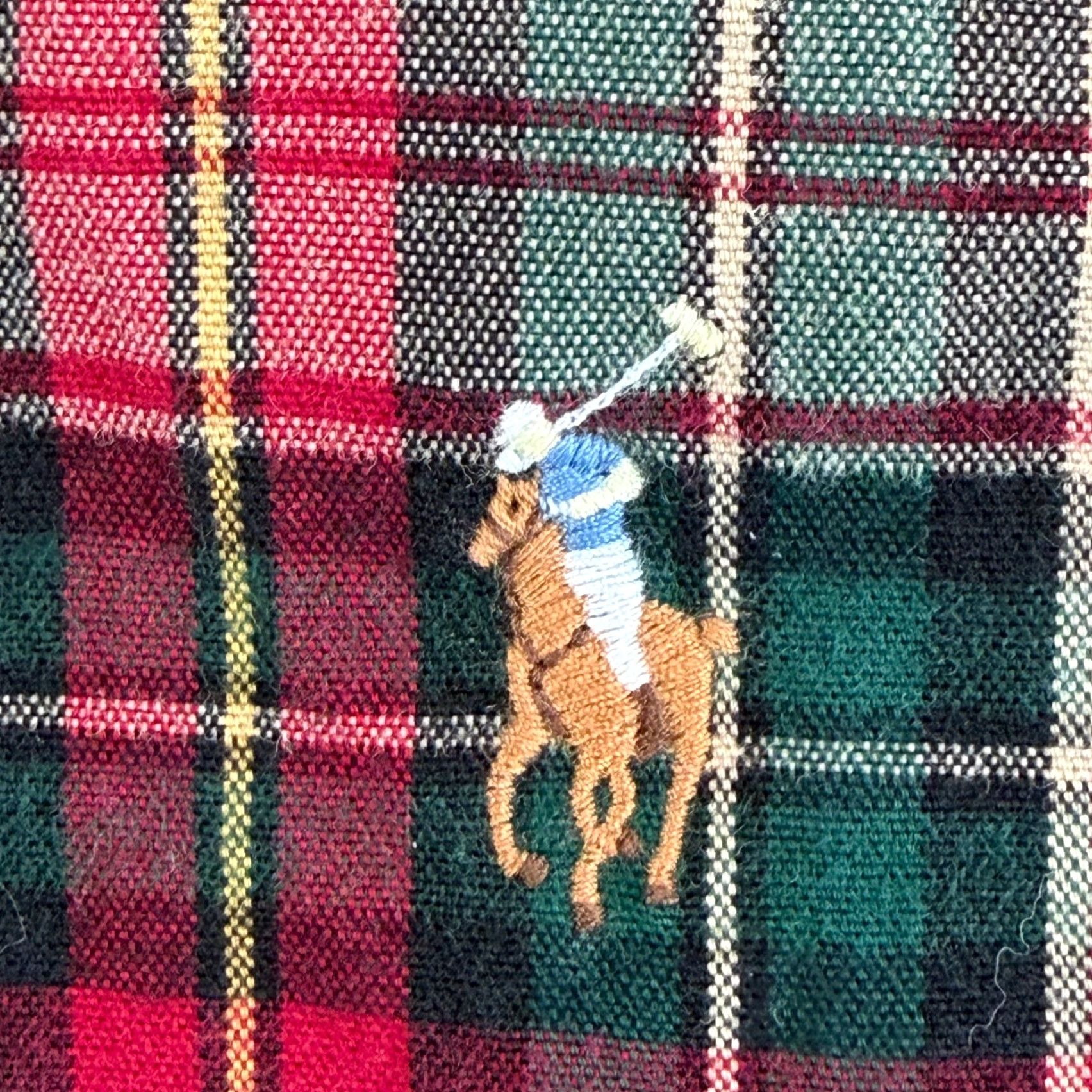Polo Ralph Lauren VINTAGE Polo Ralph Lauren Classic Fit Flannel Shirt n Multi Lumberjack Plaid Flesh Pony Size US XXL / EU 58 / 5 - 3 Thumbnail