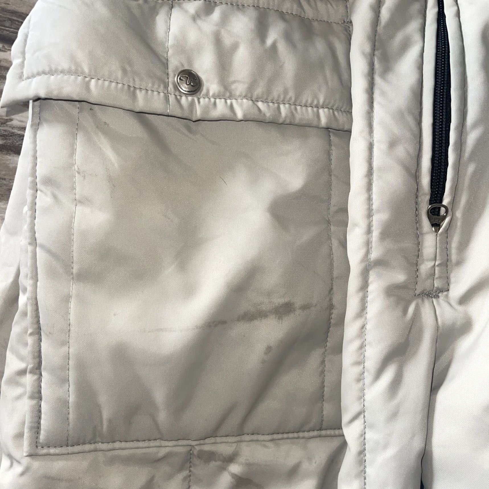 Walls VINTAGE Walls Blizzard Pruf Coveralls Men's XL Gray Striped Nylon Quilted Insulated Weathergear Zip Pockets Zip Legs USA Gru Size US 36 / EU 52 - 7 Thumbnail