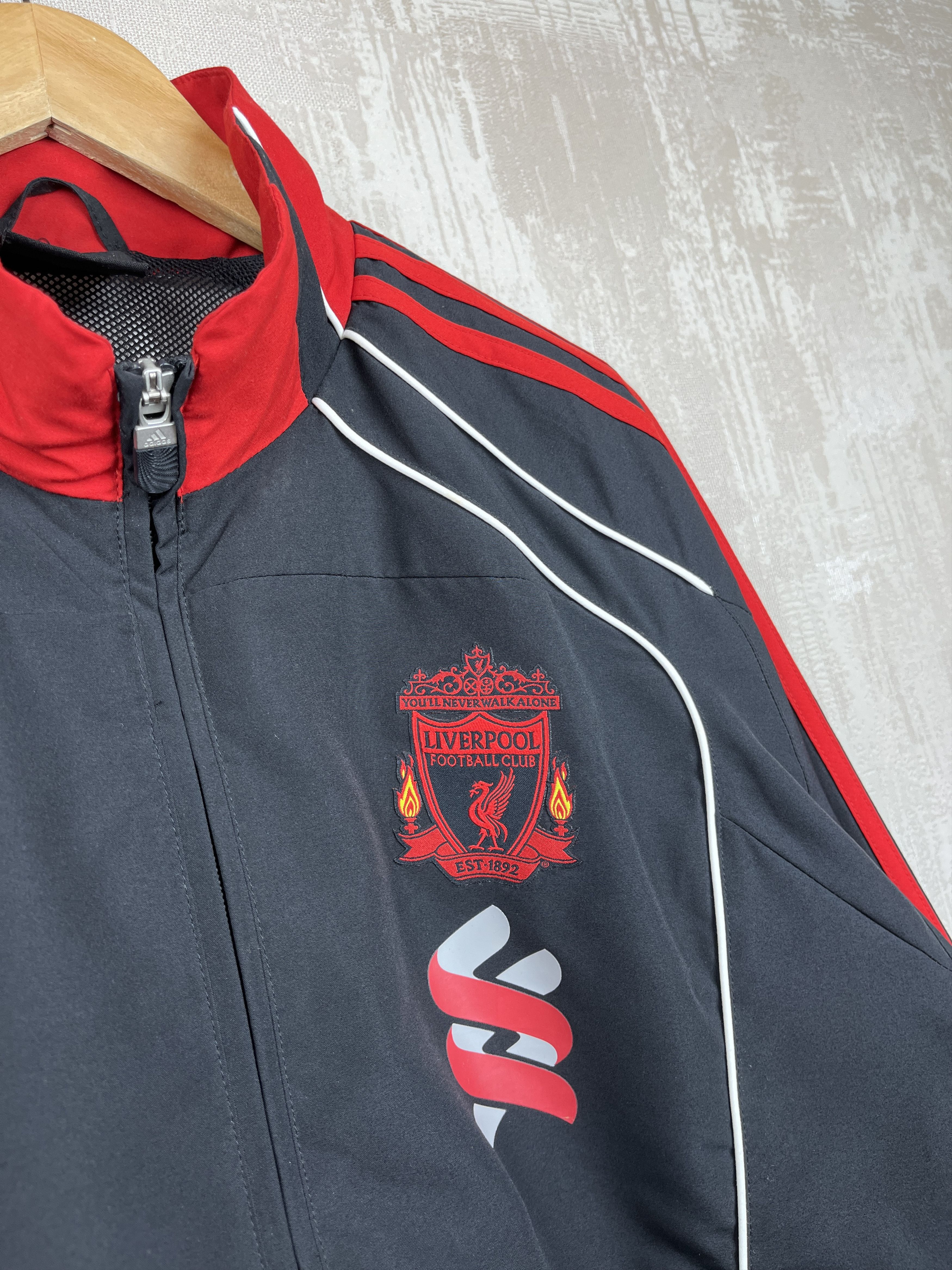 Vintage Liverpool FC 2009 2010 Football Soccer Training Jacket Size US XXL / EU 58 / 5 - 7 Thumbnail