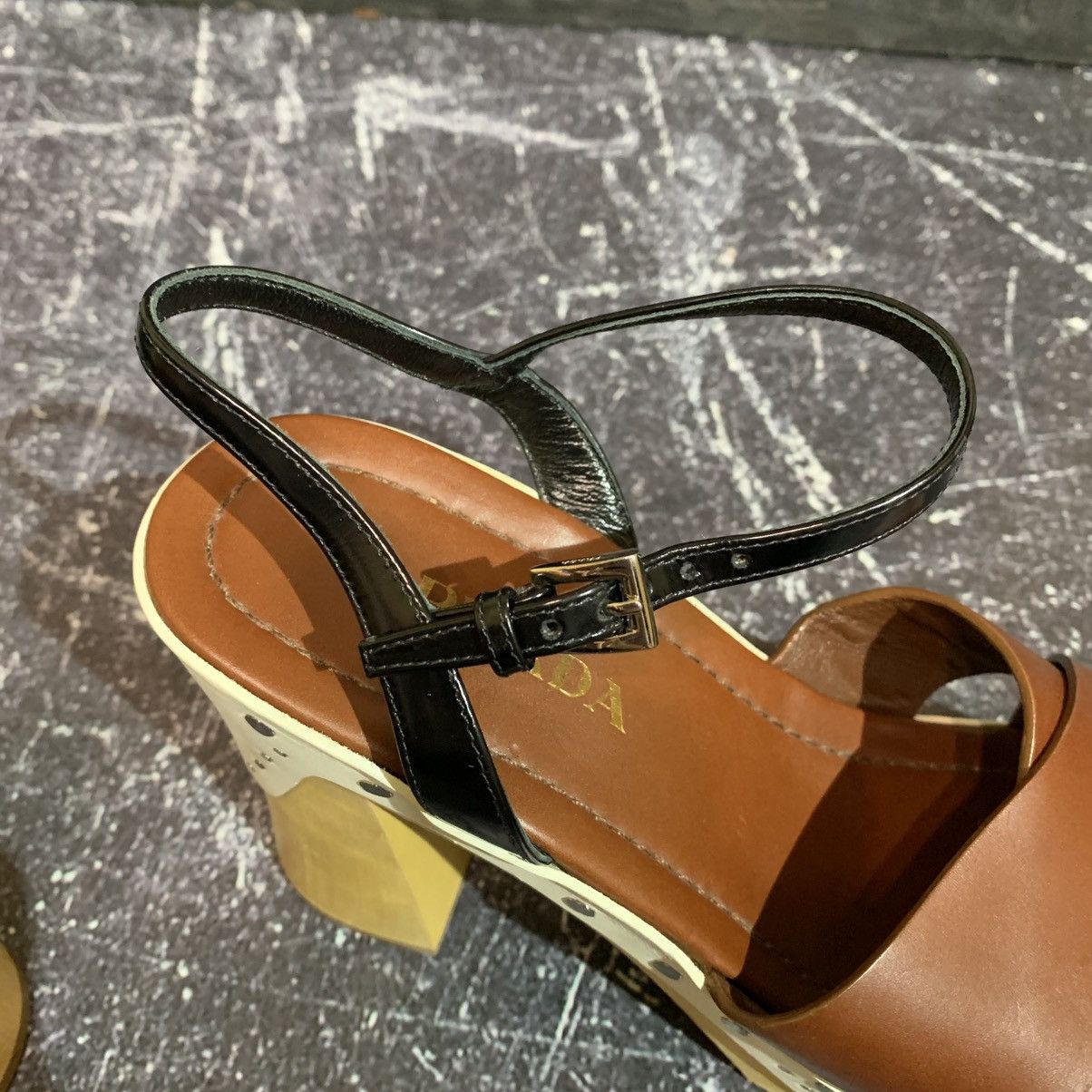 Prada Prada Colorblock Clog-Bottom Sandal Size 39.5 Size US 9.5 / IT 39.5 - 15 Thumbnail