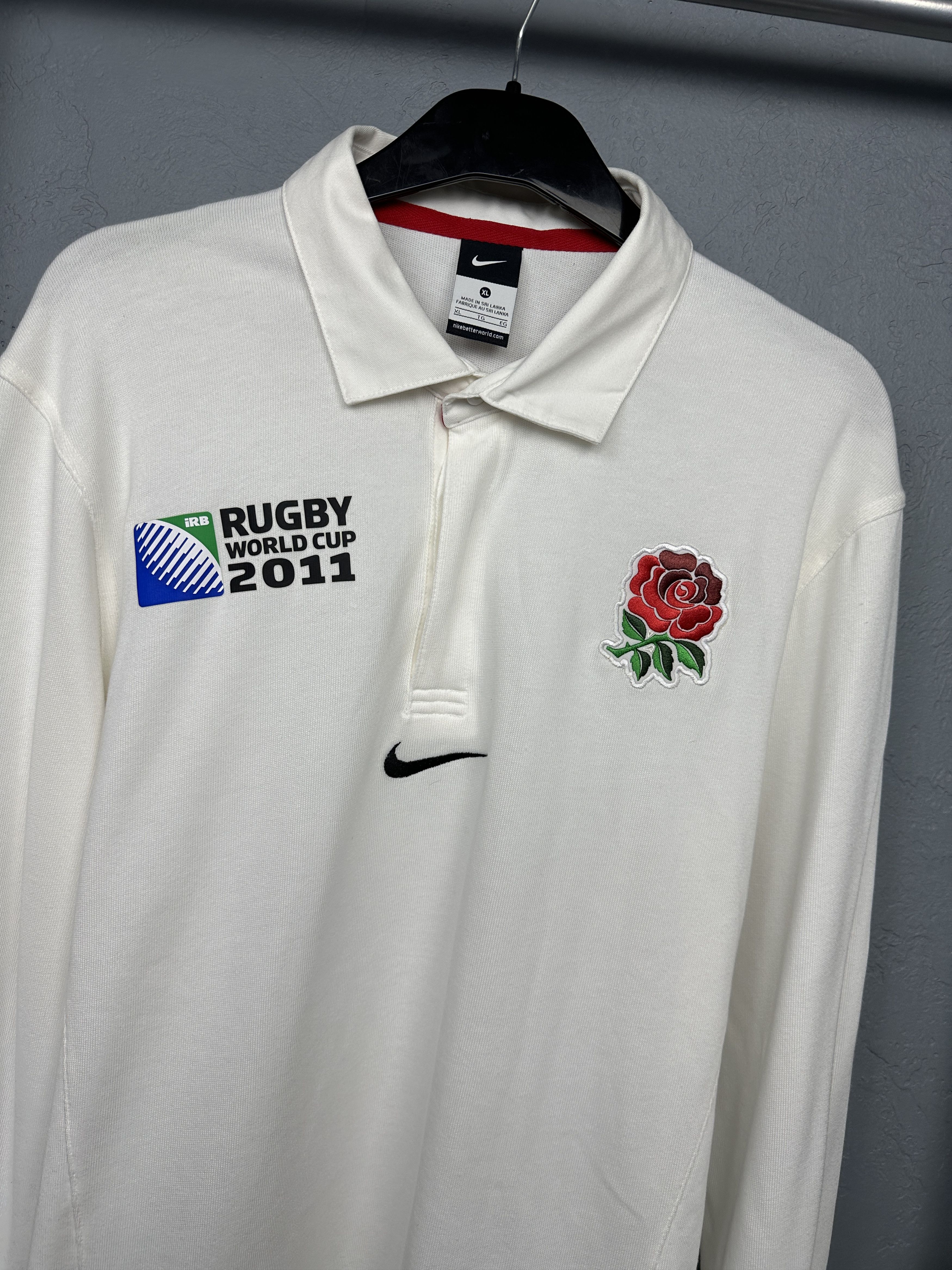 Nike Nike Vintage Rugby Long Sleeve Polo Shirt Y2K Swoosh Size US XL / EU 56 / 4 - 2 Thumbnail