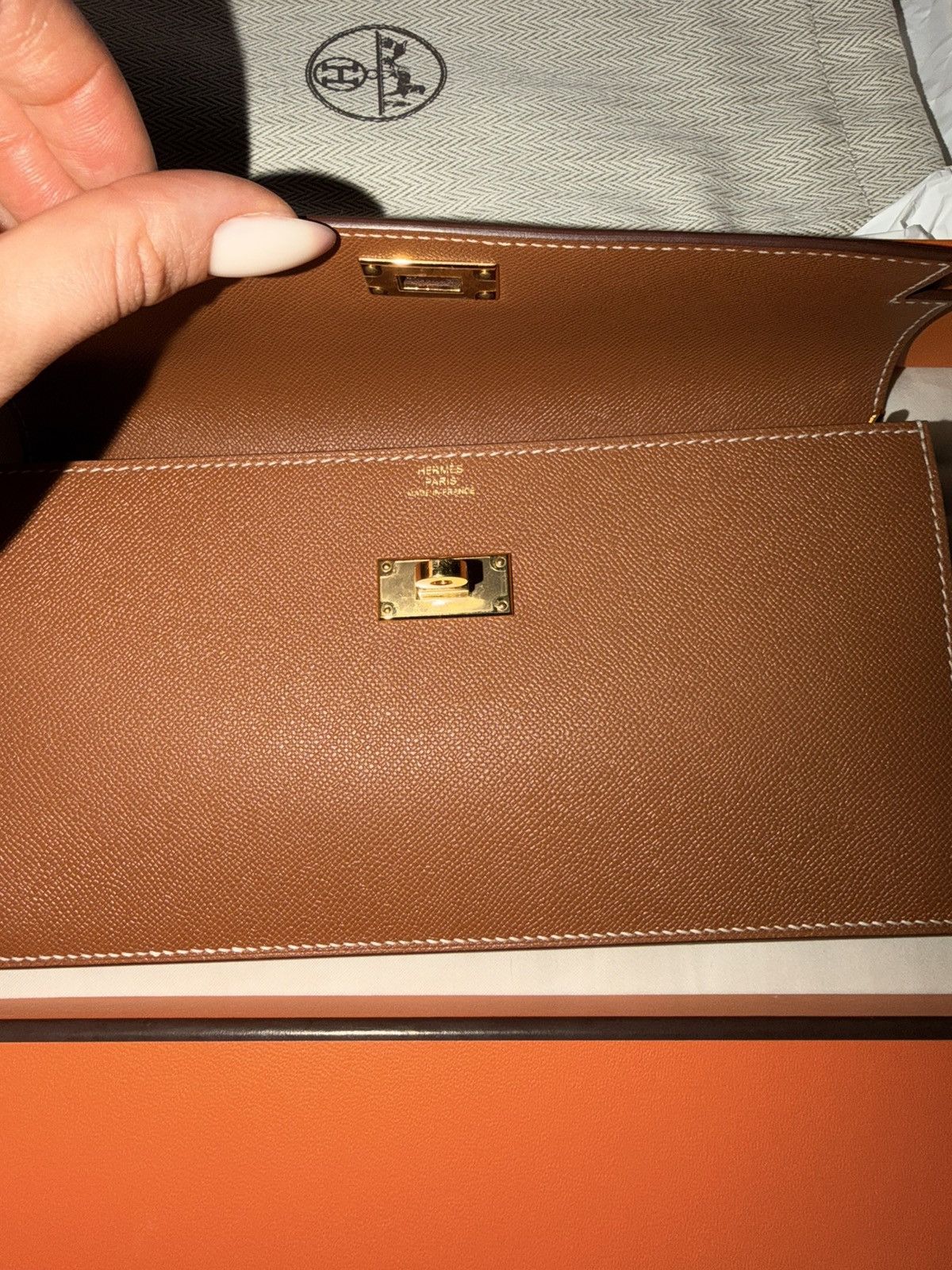 Hermes Hermès Kelly to Go Pocket Long Pochette Clutch Gold Rare Size ONE SIZE - 5 Thumbnail