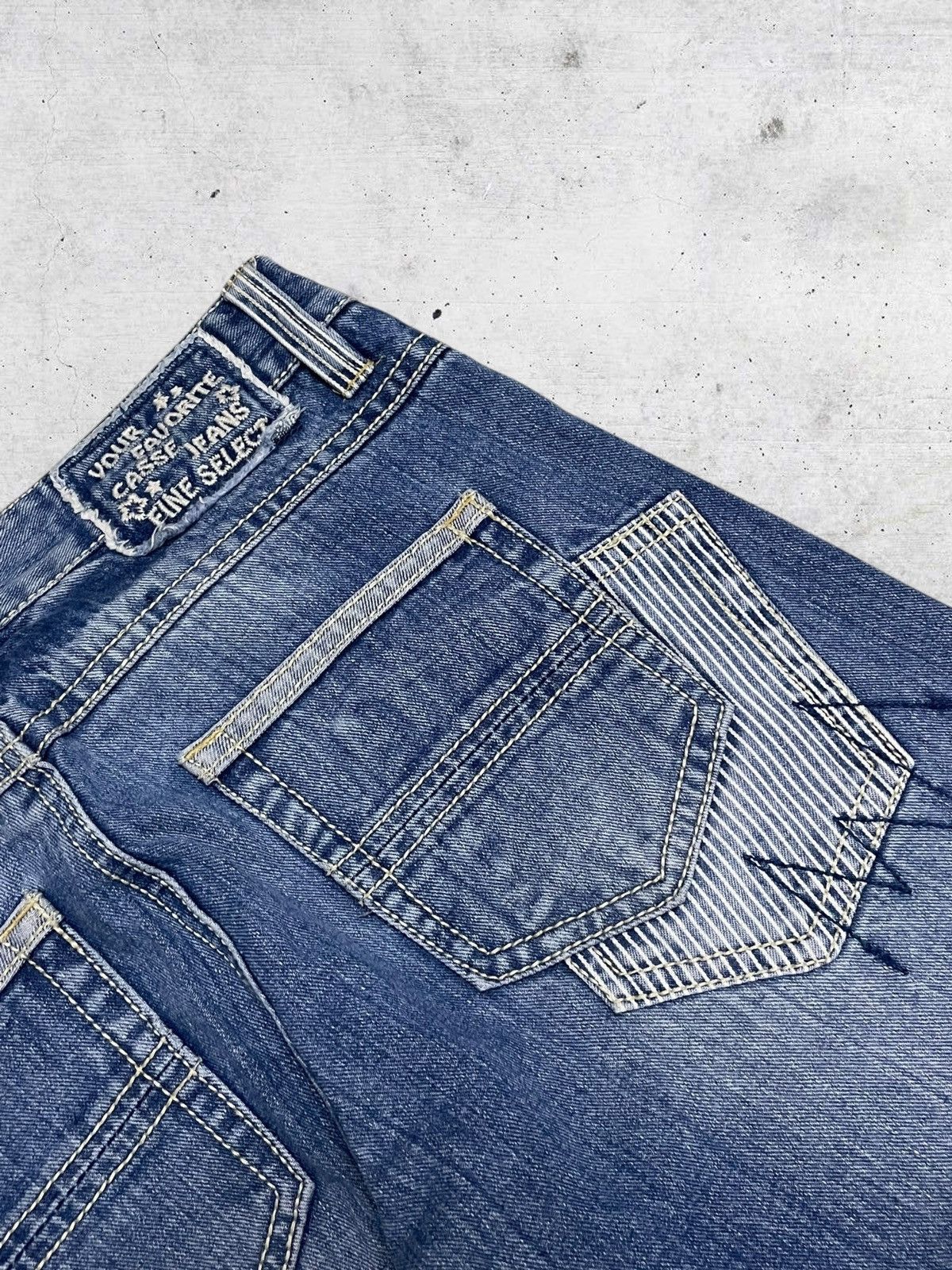 Japanese Brand VINTAGE CAESSE CFAFTES JAPAN DESIGNER ART PATCHWORK DENIM Size US 30 / EU 46 - 16 Thumbnail