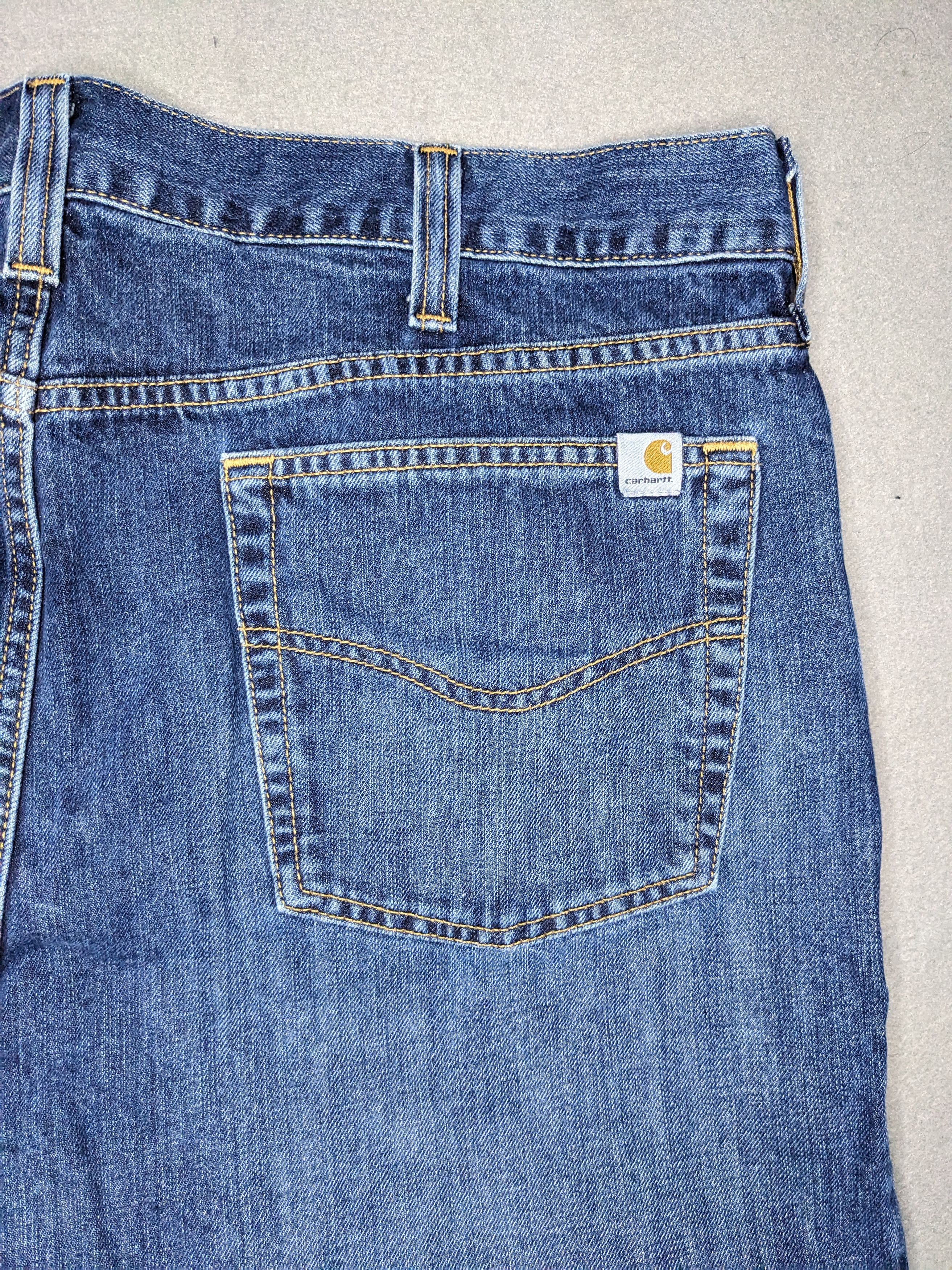 Carhartt Carhartt Relaxed Straight Jeans 38x35 Blue Denim B320 WTB Size US 38 / EU 54 - 5 Thumbnail