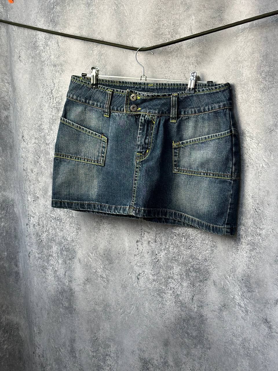Vintage × Von Dutch Von Dutch Denim Mini Skirt Vintage Made in USA Size 32" / US 10 / IT 46 - 2 Thumbnail