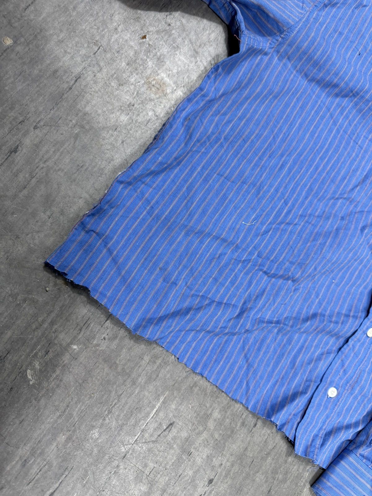 Other ᶠᵃⁿᶜʸᵍᵘʸBOXY Trashed Shirt Vintage Cropped Button Up 90s 80 Size US M / EU 48-50 / 2 - 4 Thumbnail
