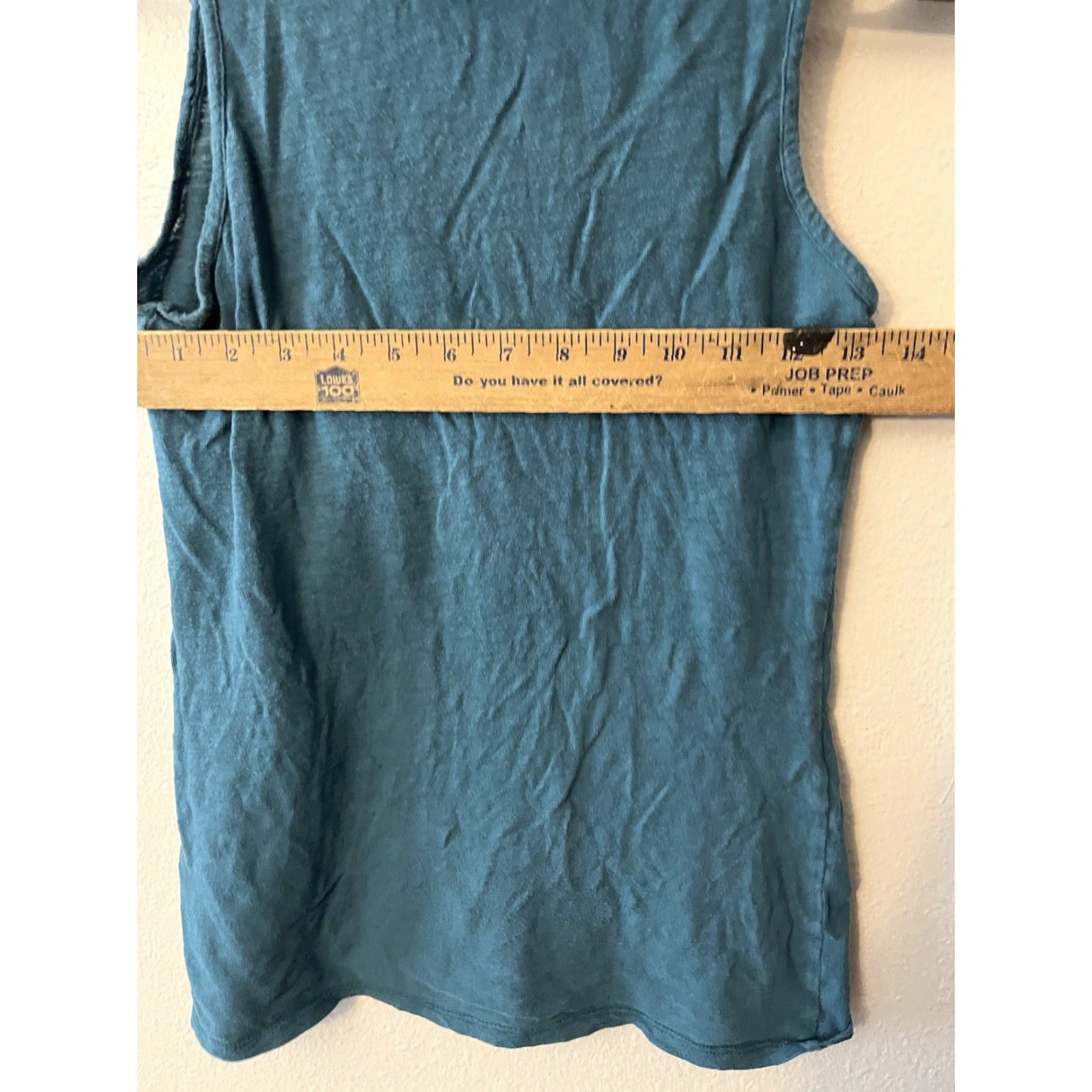 American Eagle Outfitters American Eagle Outfitters Tunic Tank Top Ruffle V-Neck Sleeveless Teal Retro Size S Boho Beach Bohemian Fairy Casual Travel Size S / US 4 / IT 40 - 4 Thumbnail