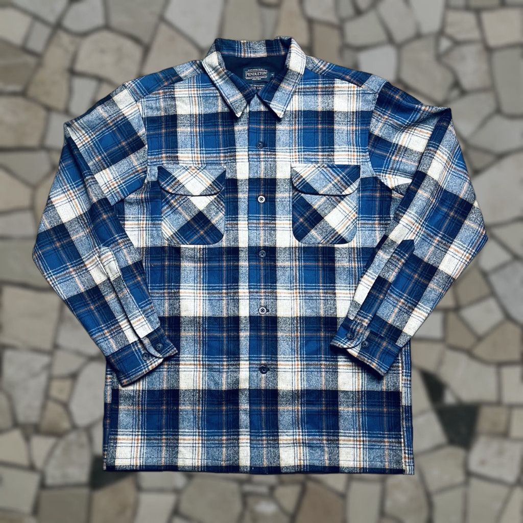 Pendleton Pendleton Original Board Shirt Plaid Flannel Button Up Loop Collar Medium Size US M / EU 48-50 / 2 - 1 Thumbnail