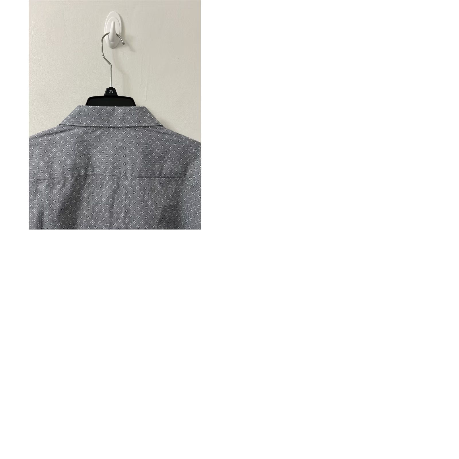Apt. 9 Apt 9 Shirt Mens 4XL Gray Geometric Modern Fit Dress Shirt Long Sleeve Button-Front L/S Casual Formal Business Big Tall Size US XXL / EU 58 / 5 - 9 Thumbnail