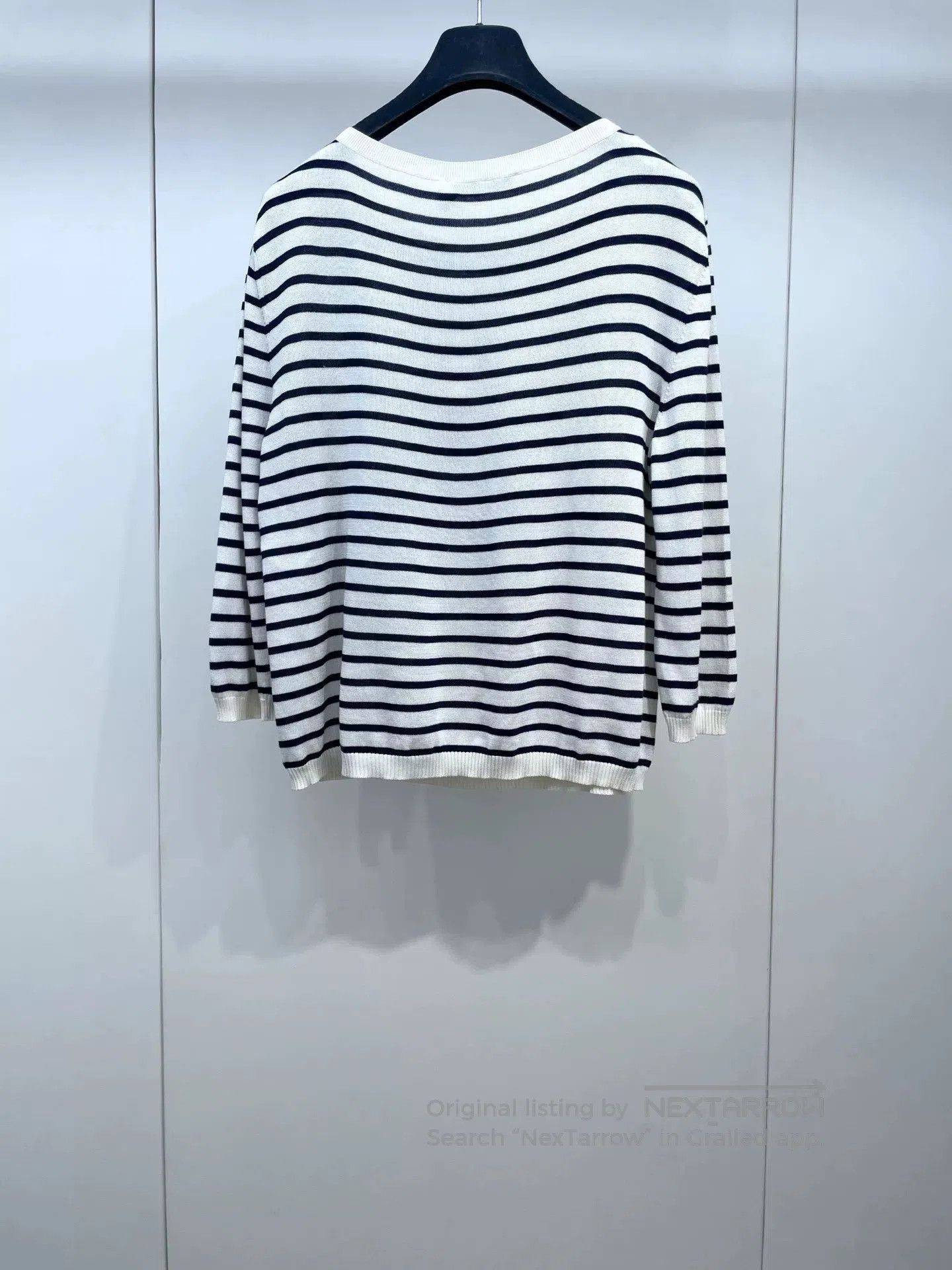 Japanese Brand DIOR Long Sleeve Striped T-Shirt. Size US S / EU 44-46 / 1 - 2 Thumbnail