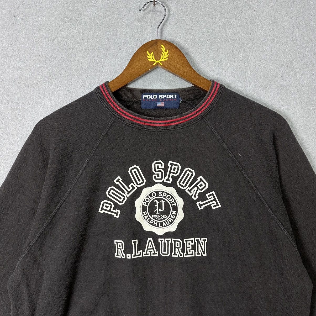 Polo Ralph Lauren Vintage 90s Polo Sport Ralph Lauren Sweatshirt Size US M / EU 48-50 / 2 - 2 Thumbnail
