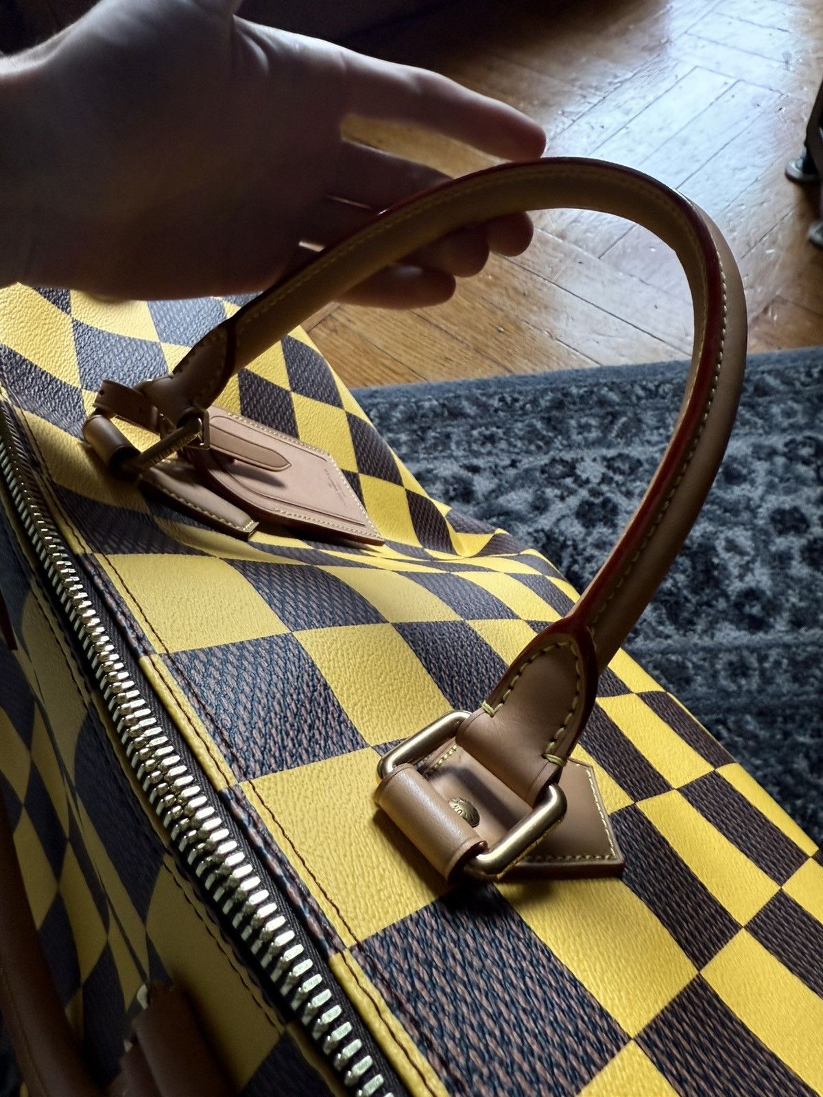 Louis Vuitton Louis Vuitton Pharrell Speedy 50 Bandoulière Damier Yellow Size ONE SIZE - 12 Thumbnail