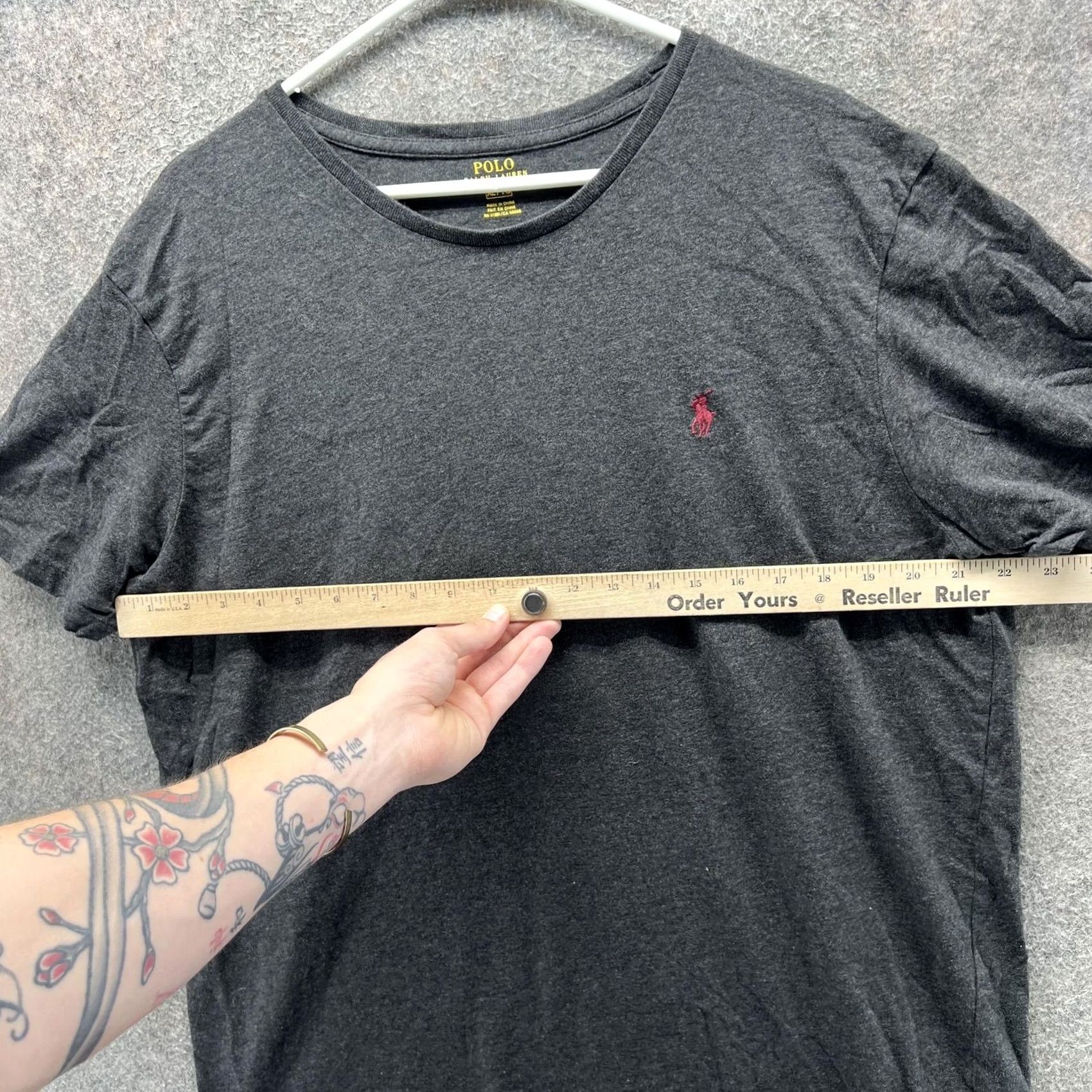 Polo Ralph Lauren Polo Ralph Lauren Shirt Mens XL Gray Crewneck Pony Heather Tee Casual Tagless Size US XL / EU 56 / 4 - 7 Thumbnail