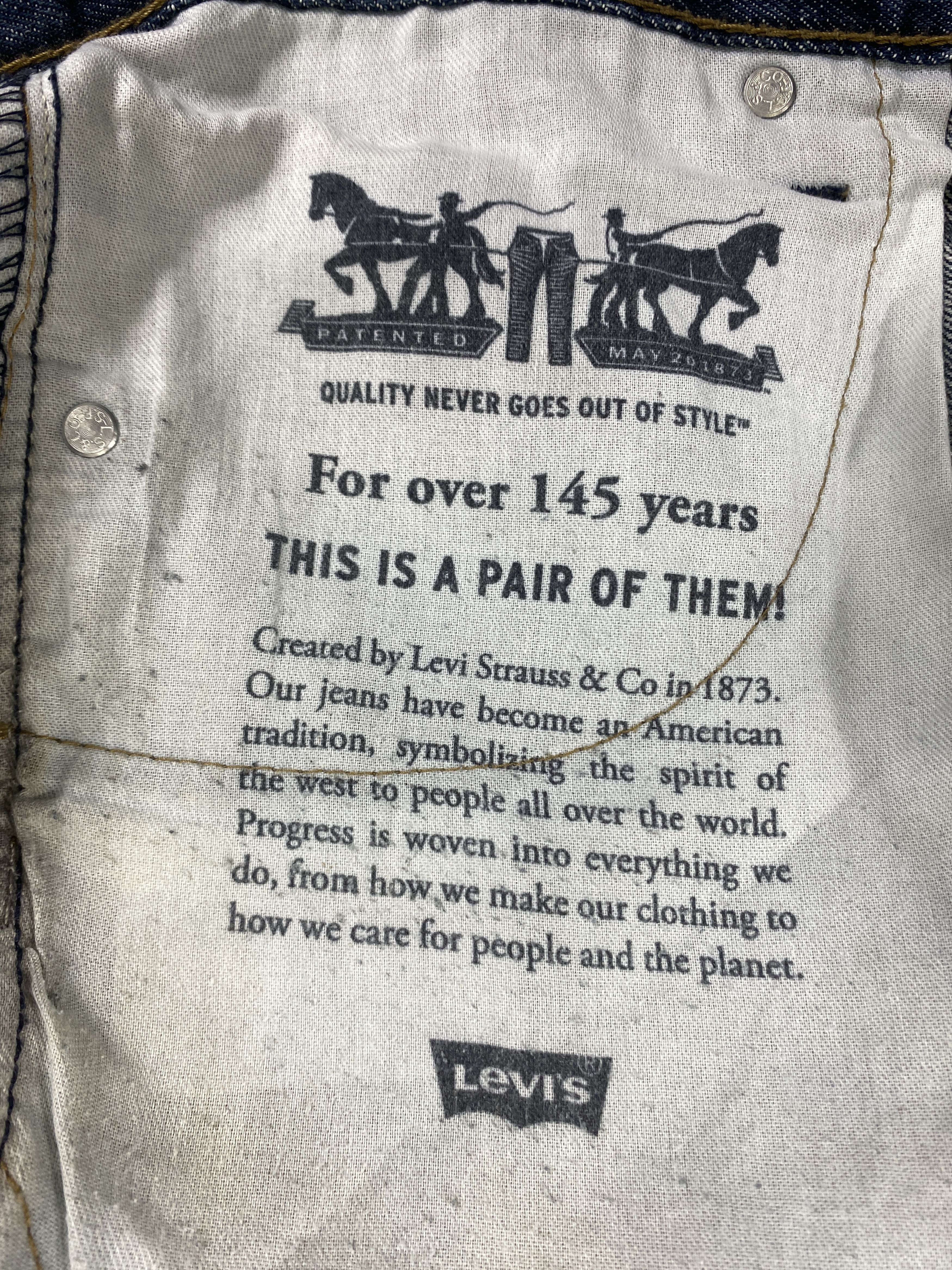 Levi's Dirty Blue Vintage Levis 527 Flare Jeans 33x29.5 - JN3201 Size US 33 - 12 Thumbnail