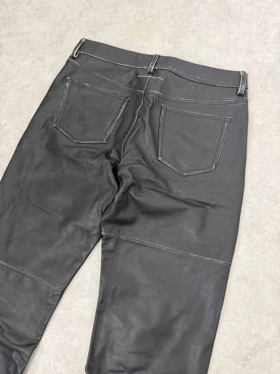 Maison Margiela AW2023 Maison Margiela Black Leather Biker Pants Size US 32 / EU 48 - 9 Thumbnail