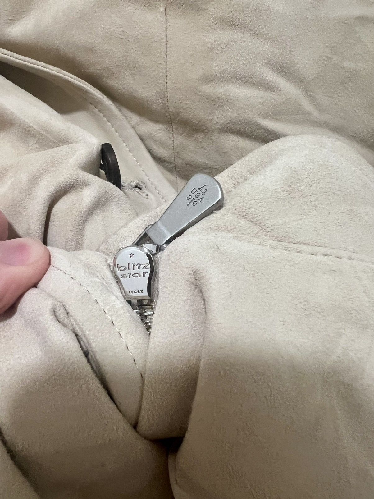 Eleventy Unreal Eleventy Lambskin Suede & White Goose Down Jacket Size US L / EU 52-54 / 3 - 15 Thumbnail