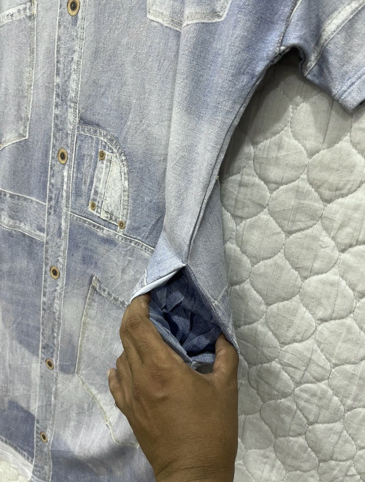 Issey Miyake 🔥🔥🔥ARCHIVE TSUMORI CHISATO ISSEY MIYAKE DRESS DENIM PRINTED Size M / US 6-8 / IT 42-44 - 5 Thumbnail