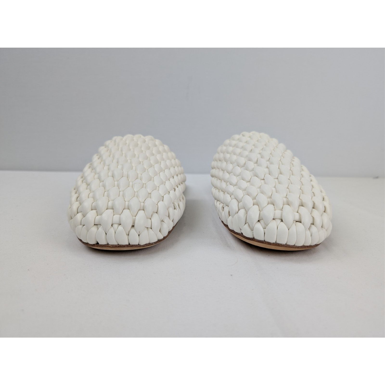 Bottega Veneta o1rshd1 Q:2 / Cloud Weave Squid Slipper in White 41 Size US 8 / EU 41 - 9 Thumbnail