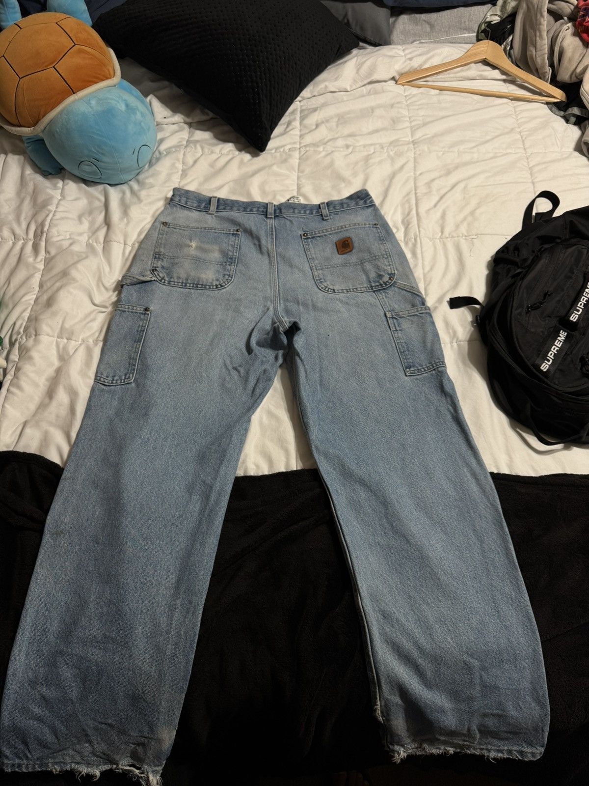Carhartt Vintage Double Knee Denim Carharrt Size US 34 / EU 50 - 2 Thumbnail