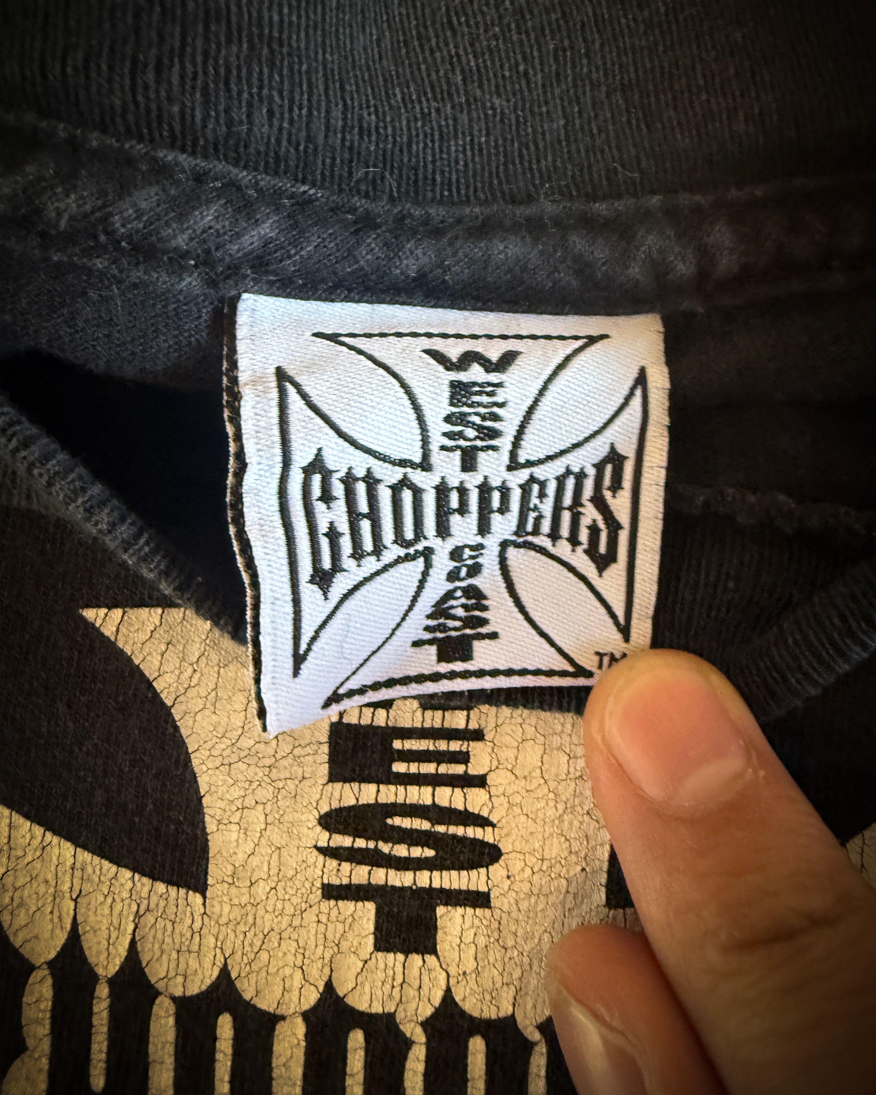 West Coast Choppers 2000s WEST COAST CHOPPERS BLACK LONG SLEEVE TEE Size US M / EU 48-50 / 2 - 4 Thumbnail