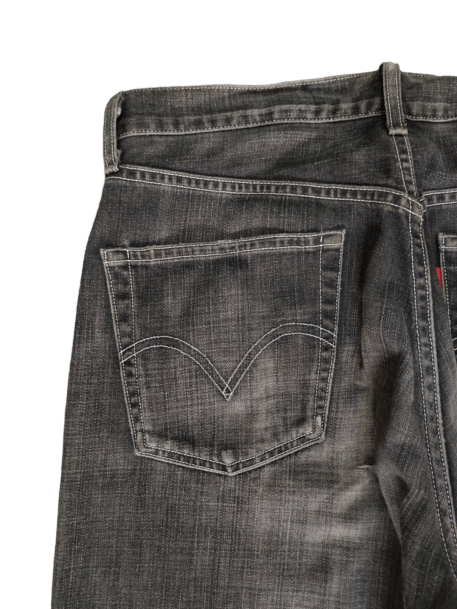 Levi's Vintage Clothing Vintage Levis 504 Distress Faded Wide Leg Denim Jeans Size US 31 - 13 Thumbnail