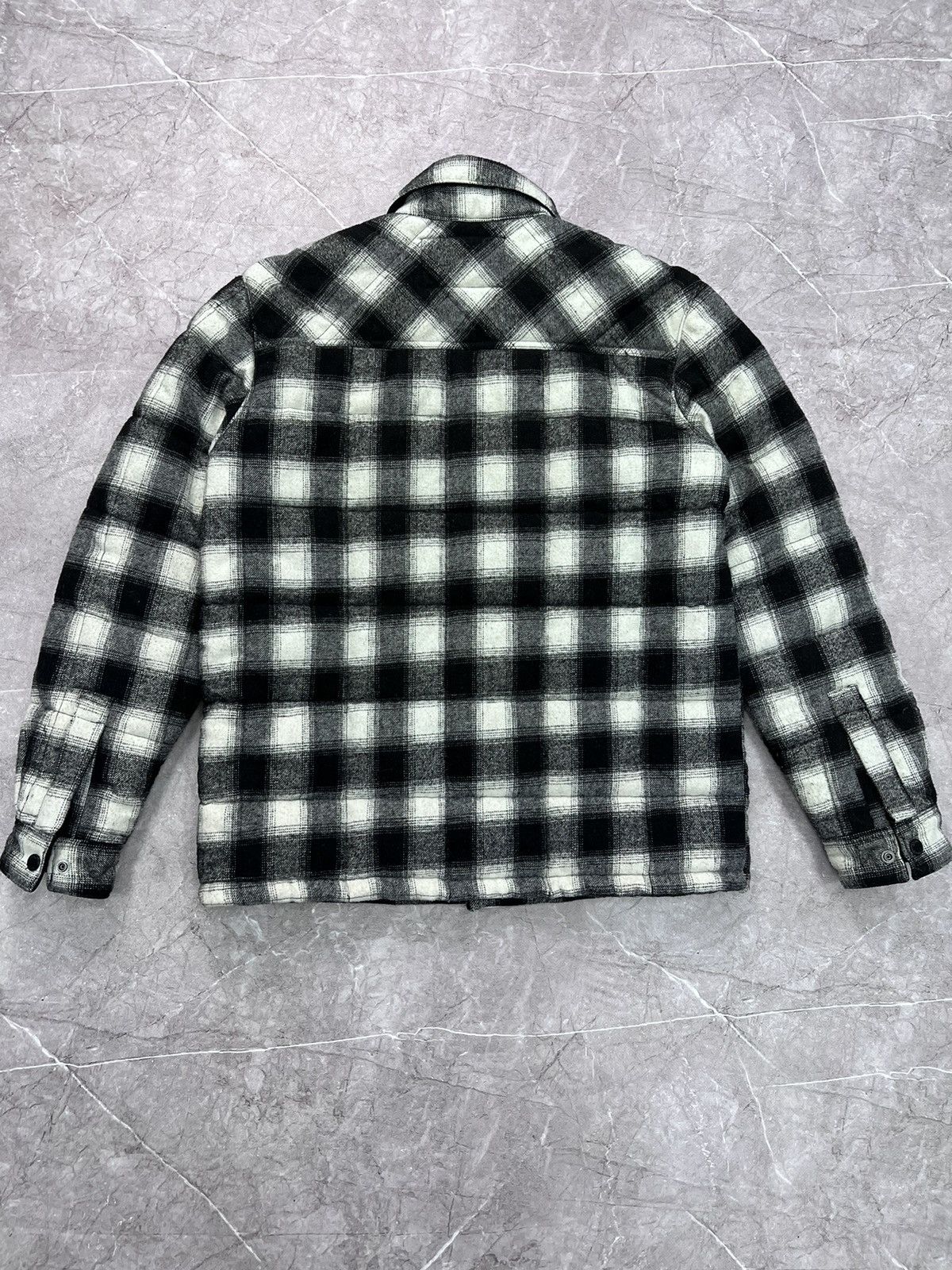 Schott × Vintage Schott NYC DOWN Wool SHIRT BUTTON Jacket BOMBER Size US M / EU 48-50 / 2 - 9 Thumbnail