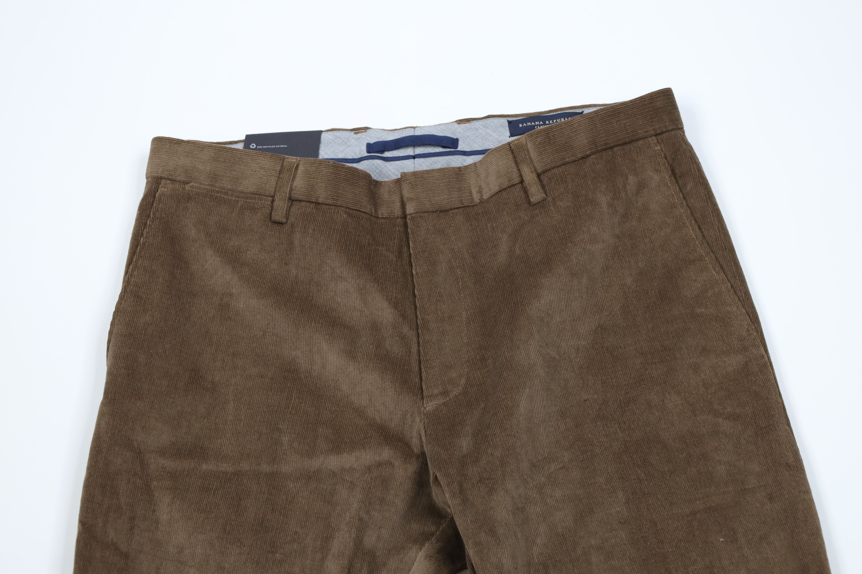 Banana Republic New Banana Republic Fit Stretch Corduroy Chino Pants Brown Size US 33 - 2 Thumbnail