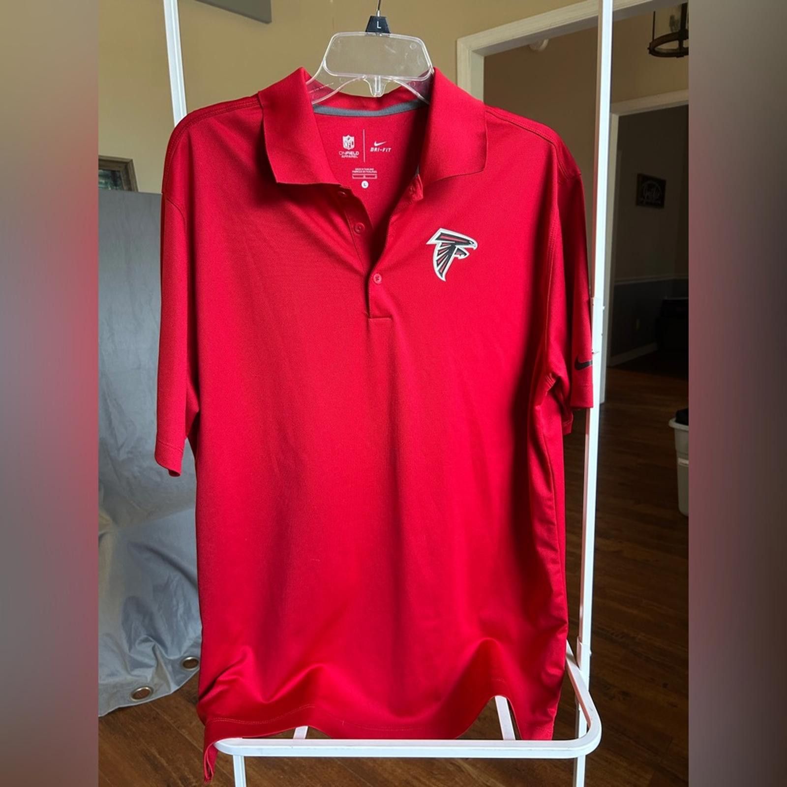 NFL NFL Red Men's Polo with Falcons Logo Size US L / EU 52-54 / 3 - 2 Thumbnail